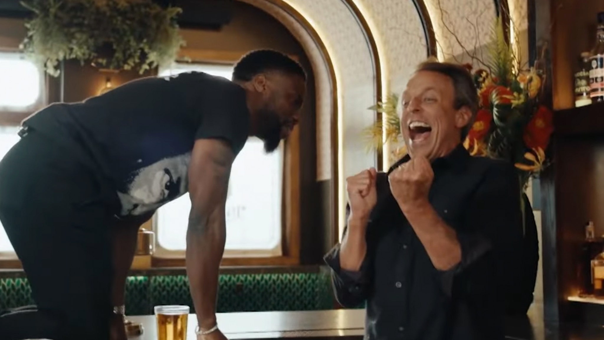 Kevin Hart Goes Day Drinking with Seth Meyers, Debates Parenting Questions &amp;amp; Costars