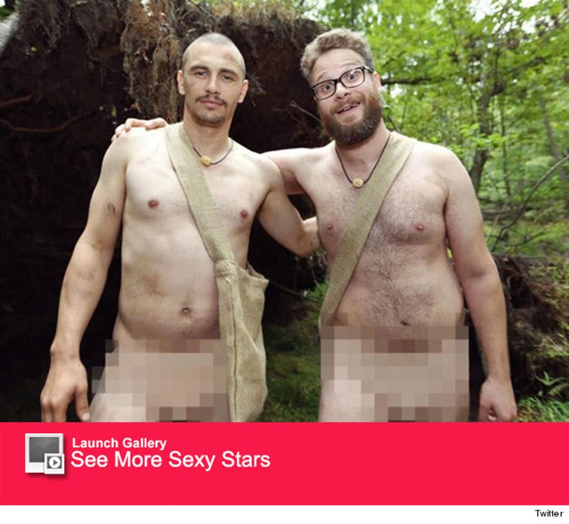 James Franco And Seth Rogen Get Naked And Afraid Watch The Video