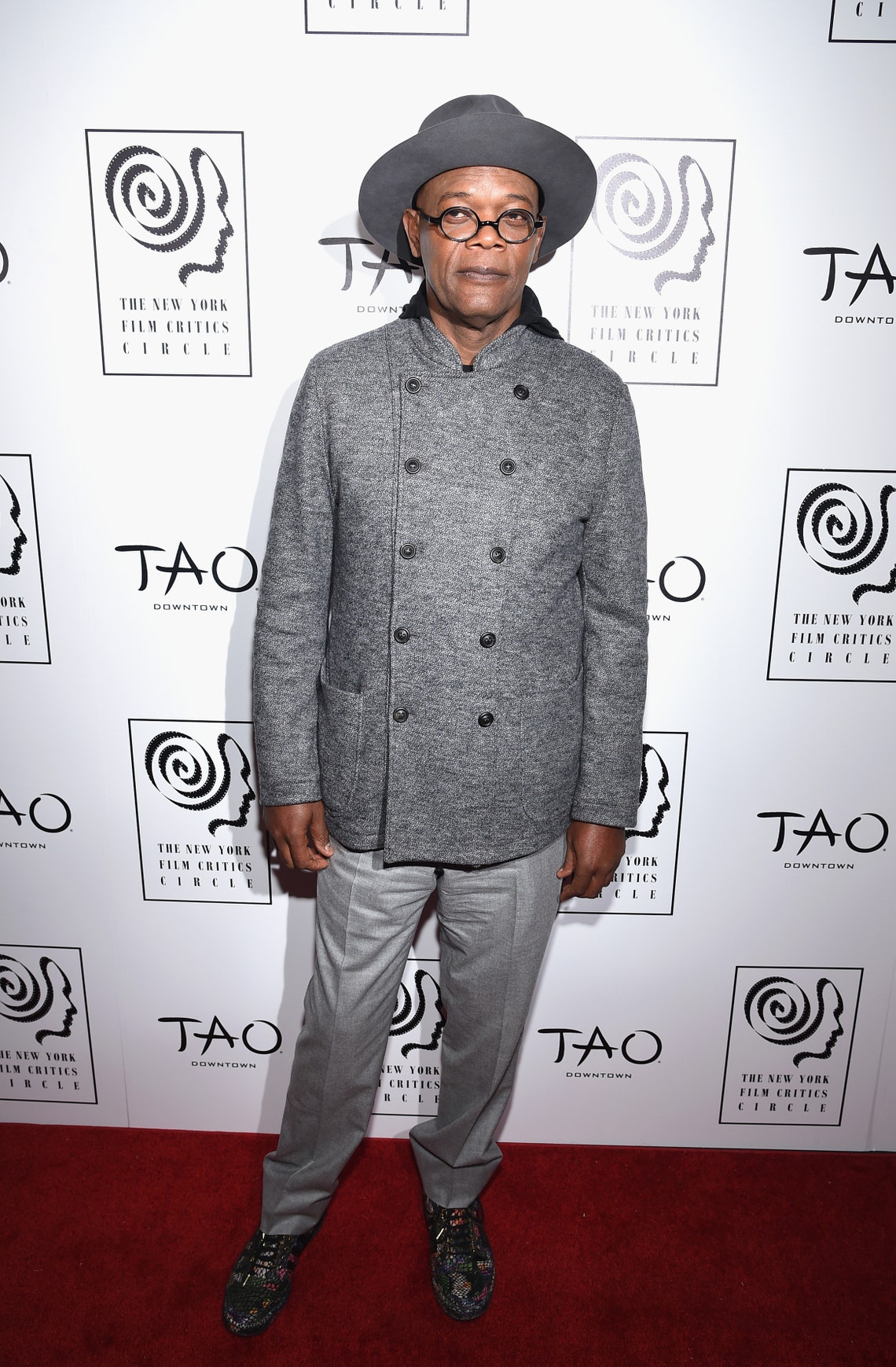 Samuel L Jackson attends the 2015 New York Film Critics Circle Awards at TAO Downtown in New York City (January 4, 2016).