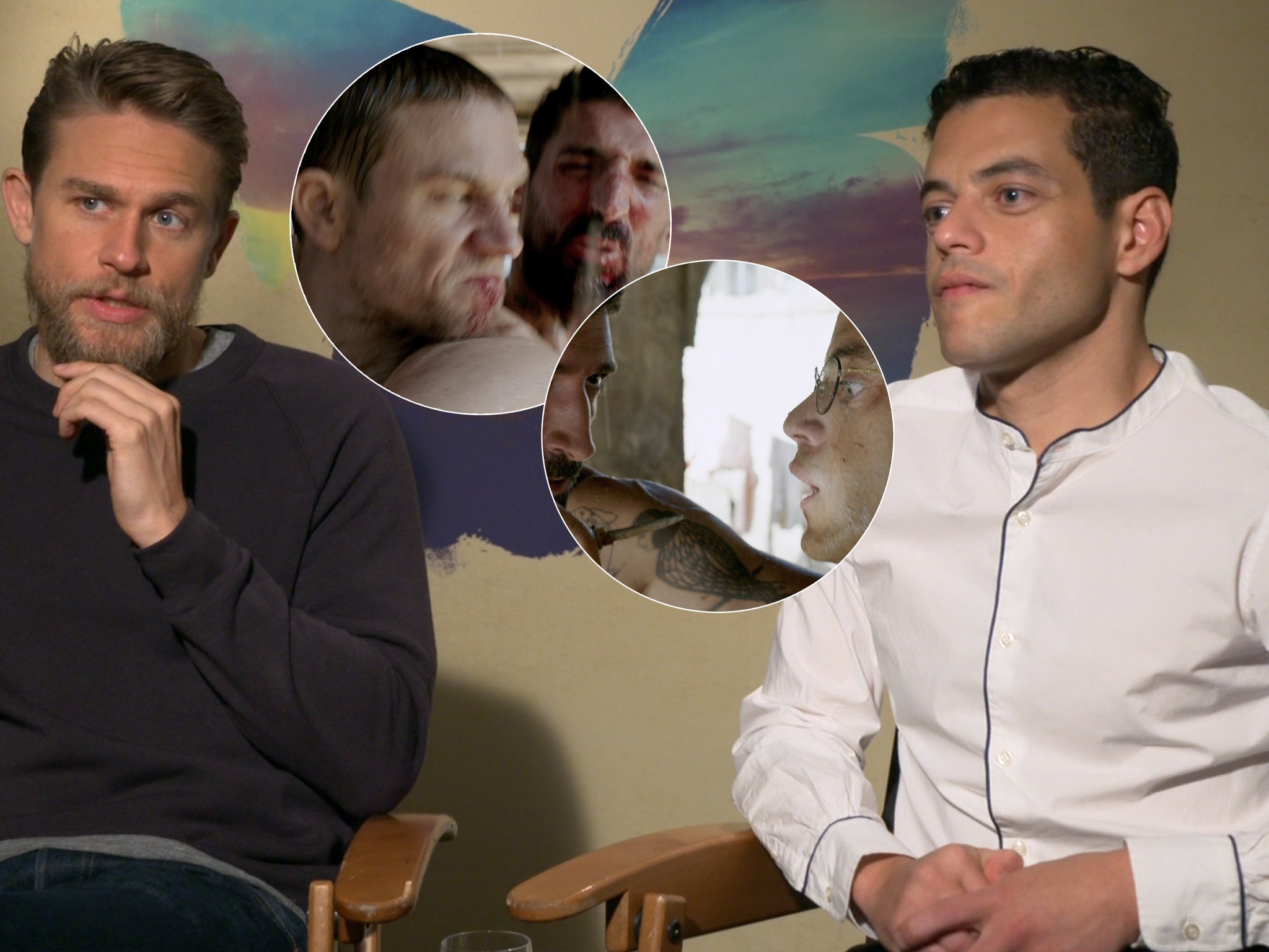 Charlie Hunnam and Rami Malek Share 'Brutal' Experience Filming Nude  'Papillon' Shower Fight (Exclusive)