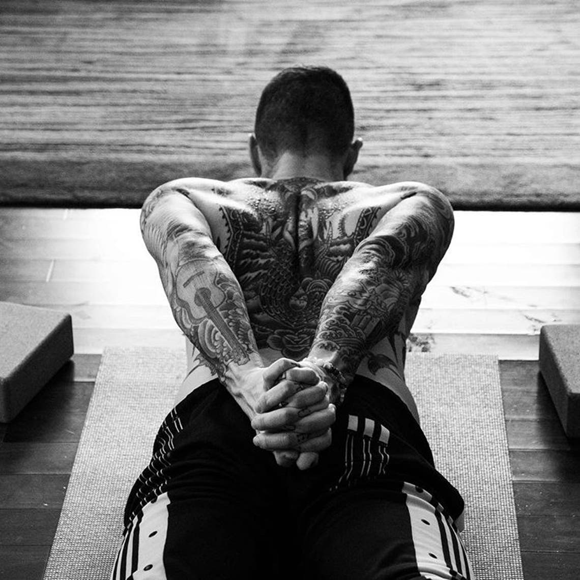 "I won’t get too #Namaste on you. But I will say that I feel so fortunate to have found Yoga." Adam Levine