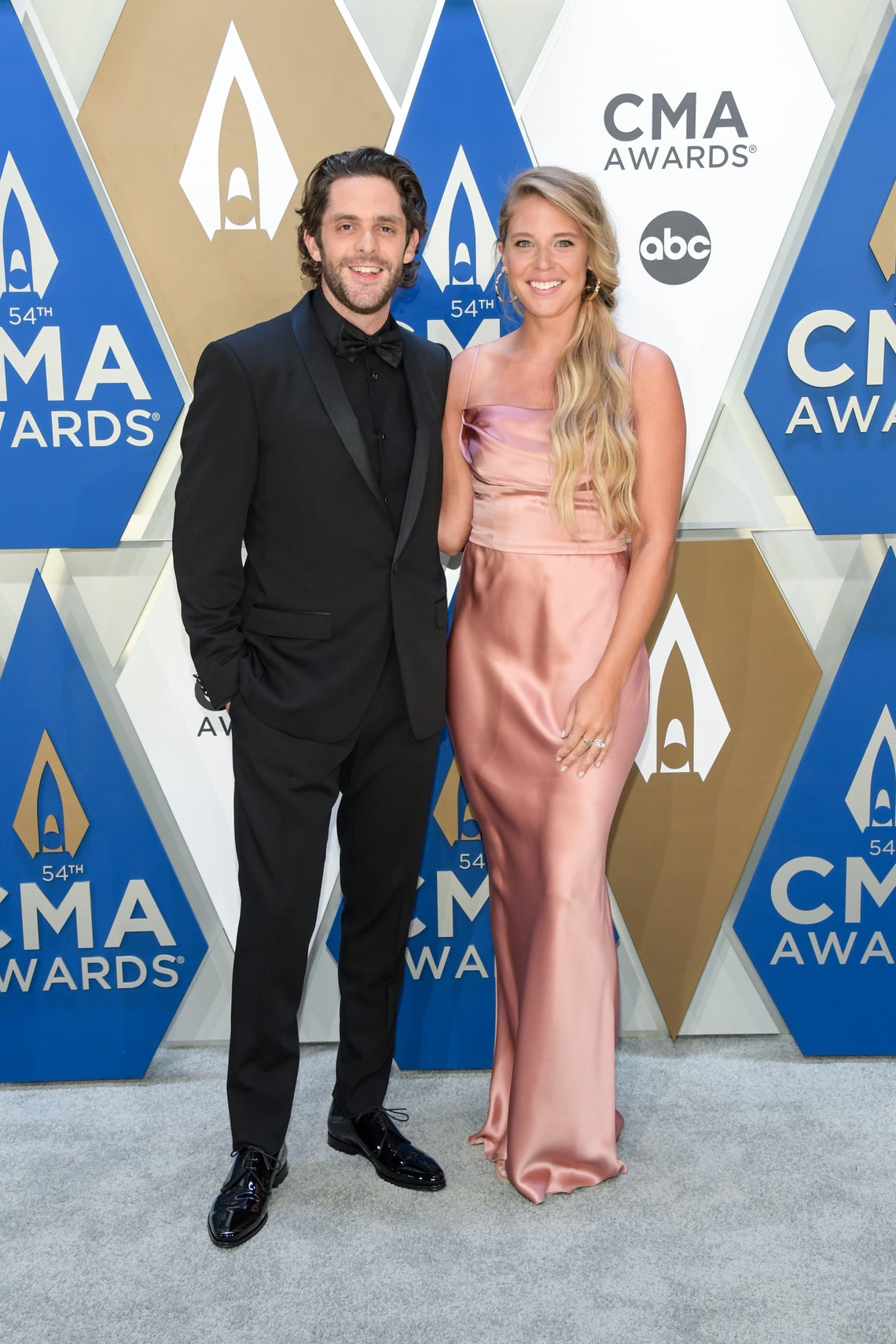Thomas Rhett and Lauren Akins attend the 54th annual CMA Awards at the Music City Center on November 11, 2020 in Nashville, Tennessee.