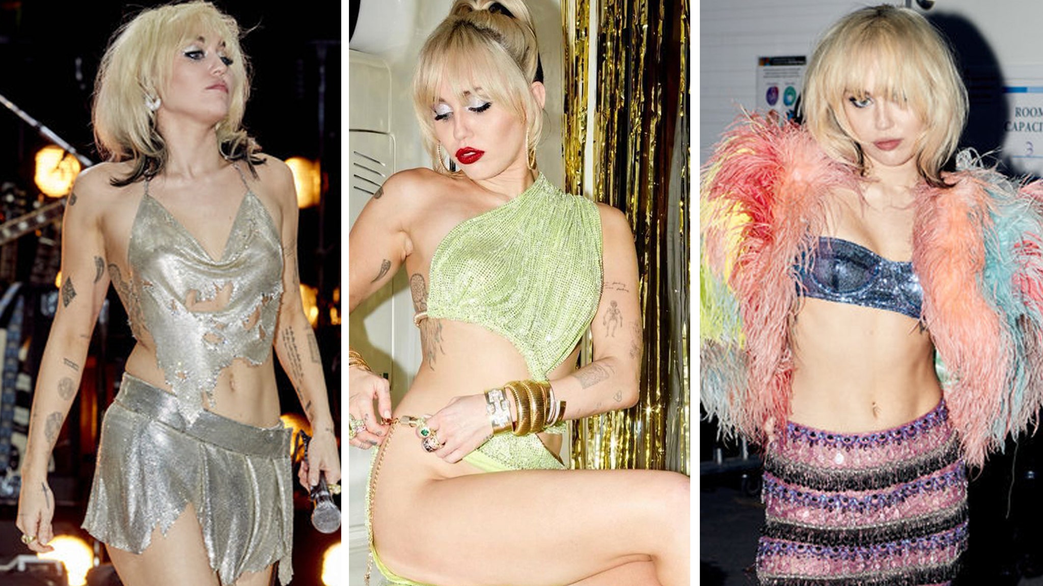 Miley Cyrus' Wildest Looks from Her New Year's Eve Party