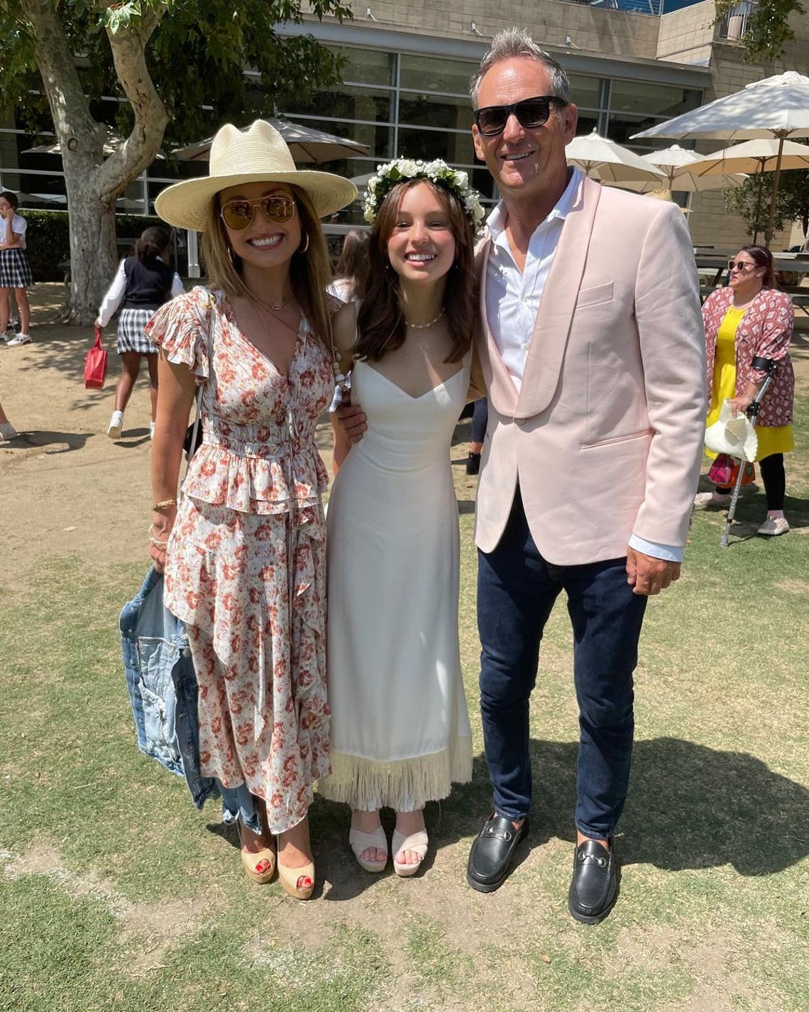 "I can’t believe how fast time flies! Soo proud of u Jadey! ♥️ On to the next exciting chapter- 9th grade!! #mommymoments" -  Giada De Laurentiis congratulates daughter Jade on graduating alongside Todd Thompson.