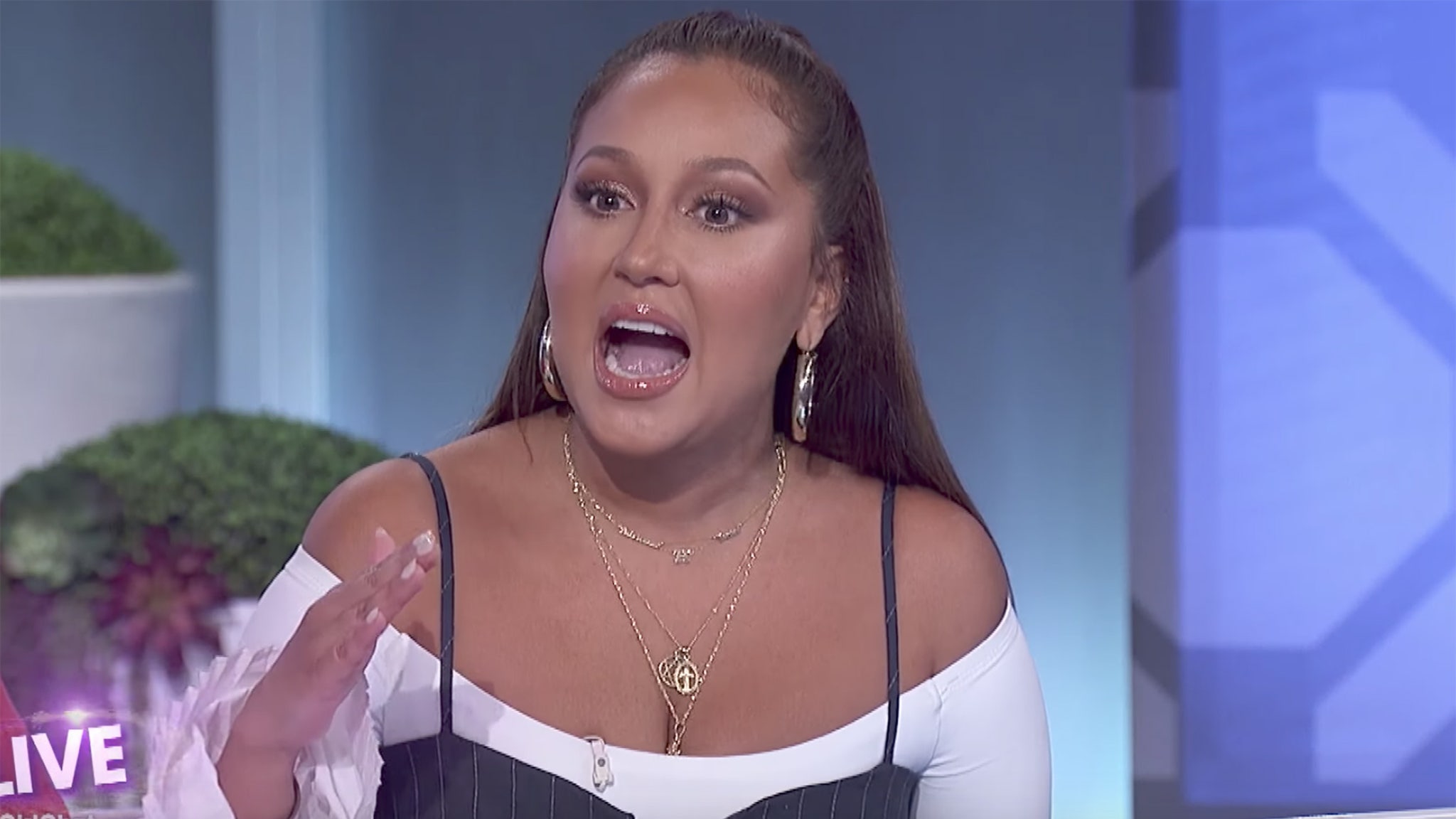 The Real Host Adrienne Bailon Gets Choked Up Defending Nfl Players 