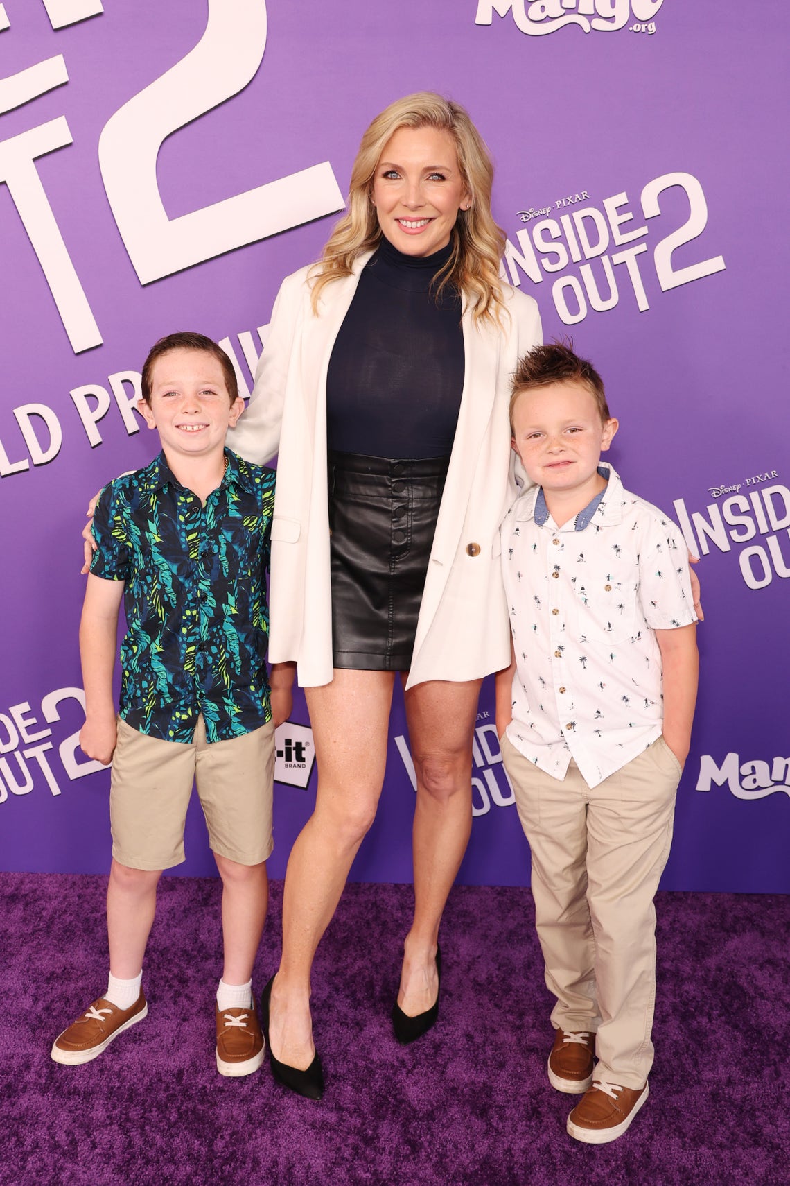 June Diane Raphael and kids attend the World Premiere of Disney and Pixar's "Inside Out 2" at El Capitan Theatre in Hollywood, California on June 10, 2024.