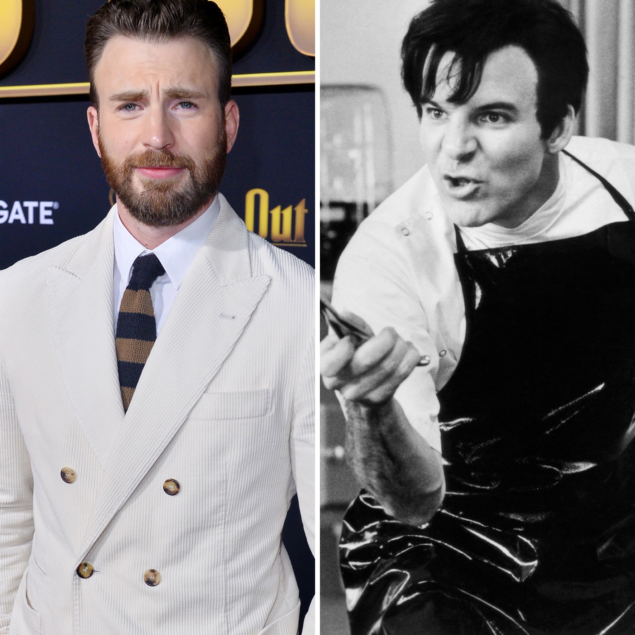 Chris Evans as Orin Scrivello in Little Shop Of Horrors.