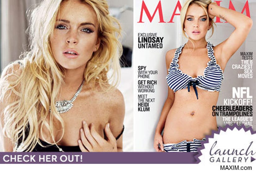 Lindsay Lohan Covers Maxim Magazine