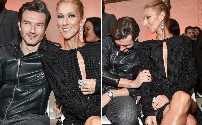 Celine Dion risks wardrobe malfunction, nasty fall while out in revealing  mesh dress in Paris