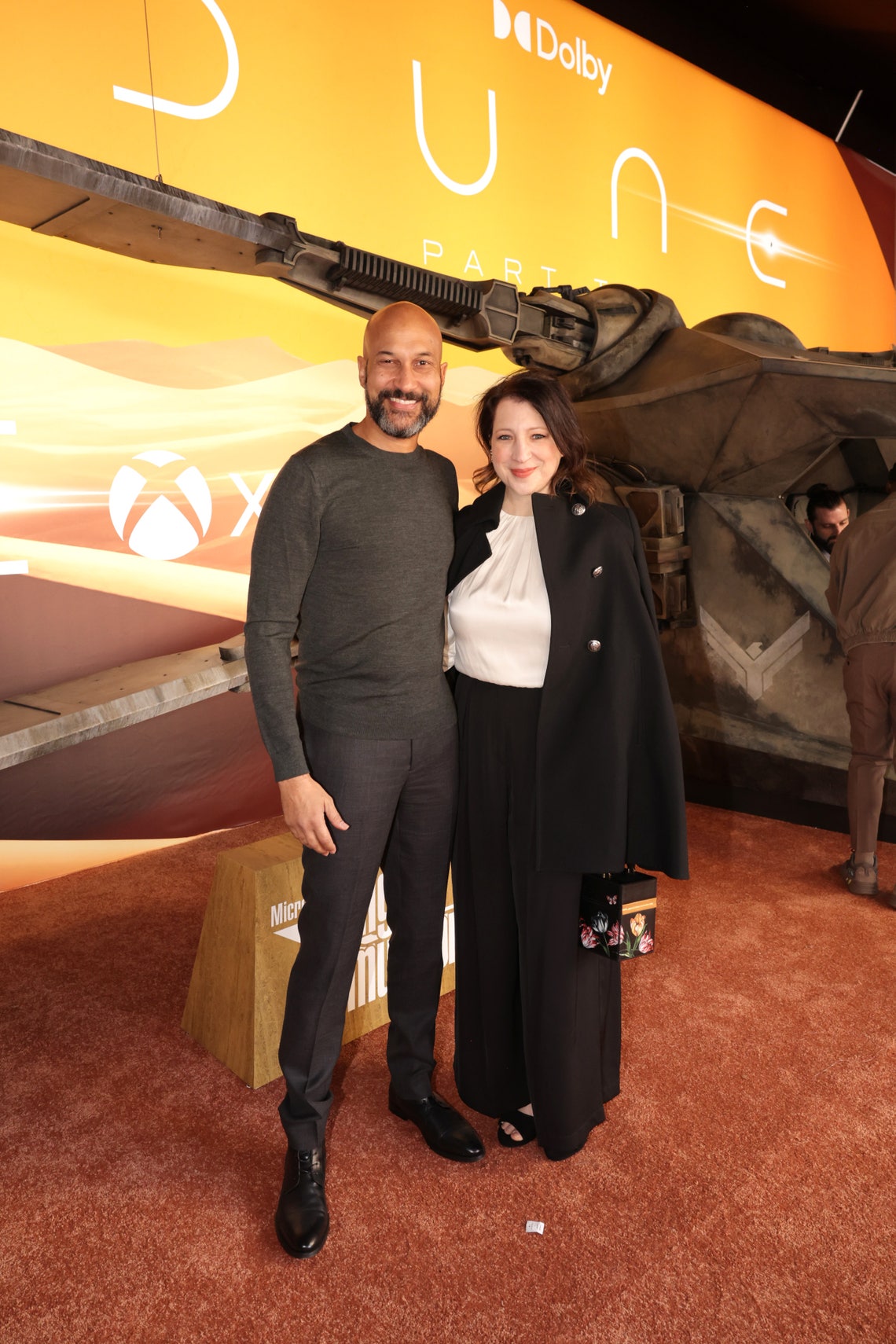 Keegan-Michael Key and Elle Key attend the "Dune: Part Two" premiere at Lincoln Center on February 25, 2024 in New York City.