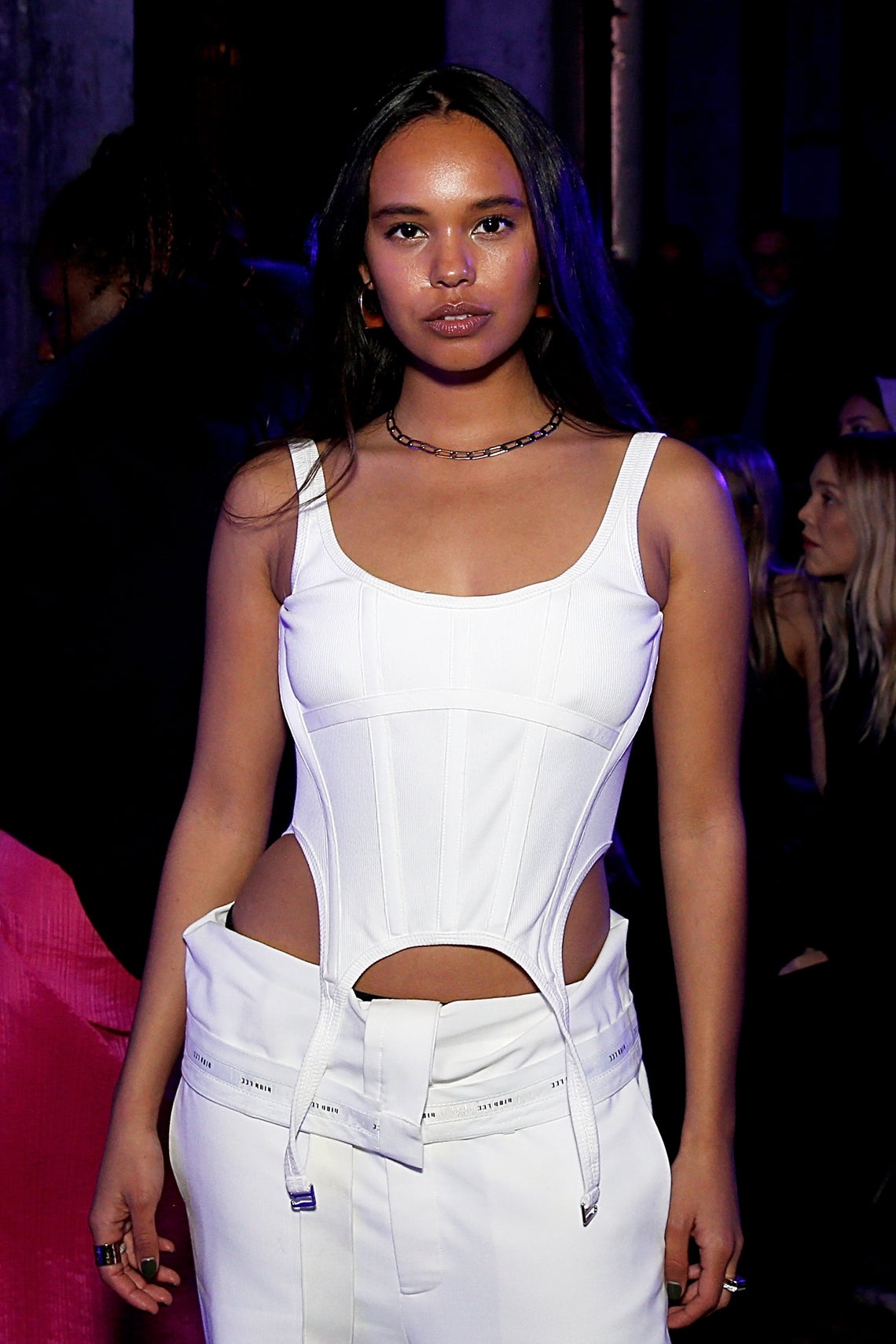 Yellow Hair Pearls Under Eyes NYFW - 2018 - Helen Oppenheim