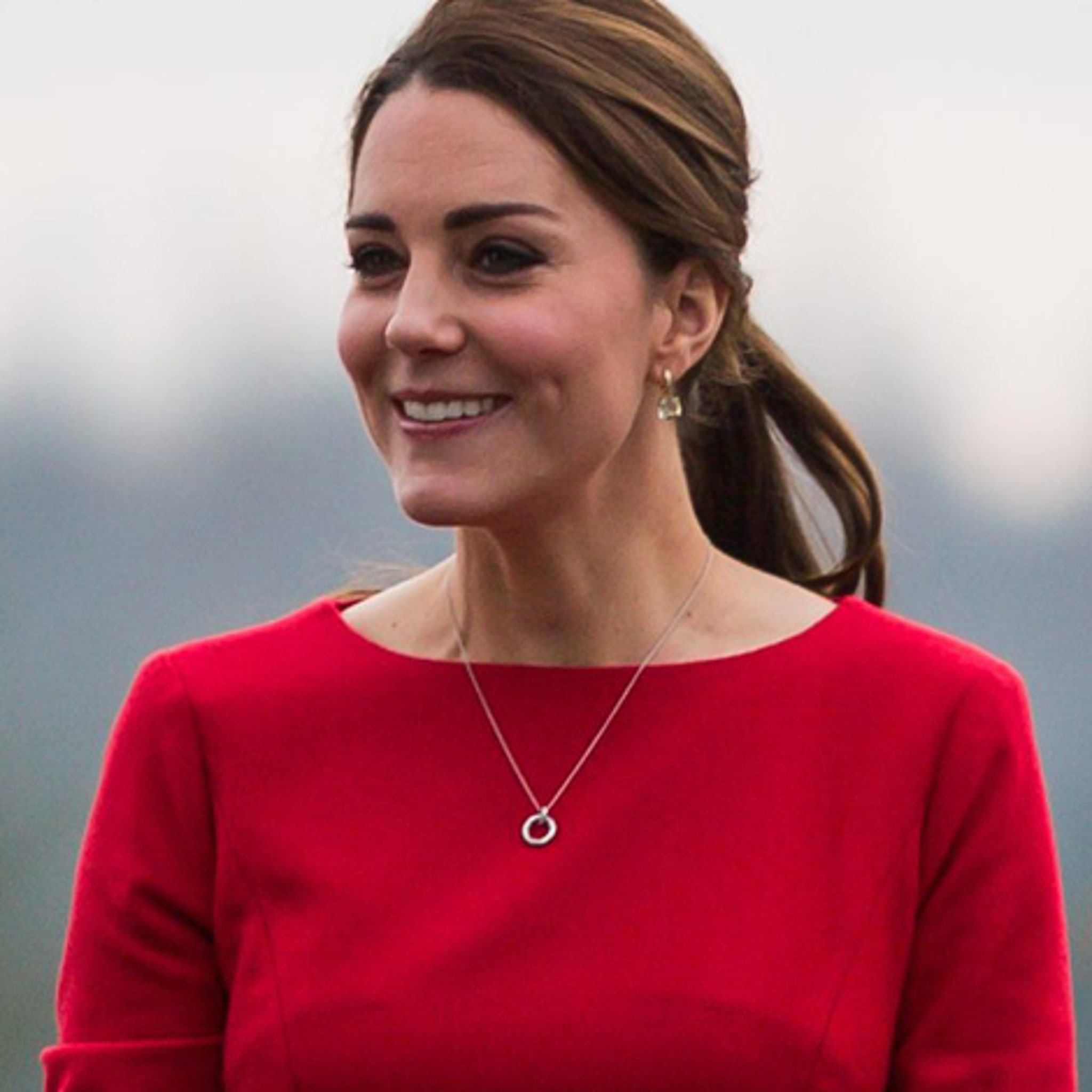 Kate Middleton Conceals Her Baby Bump in Chic Red Dress