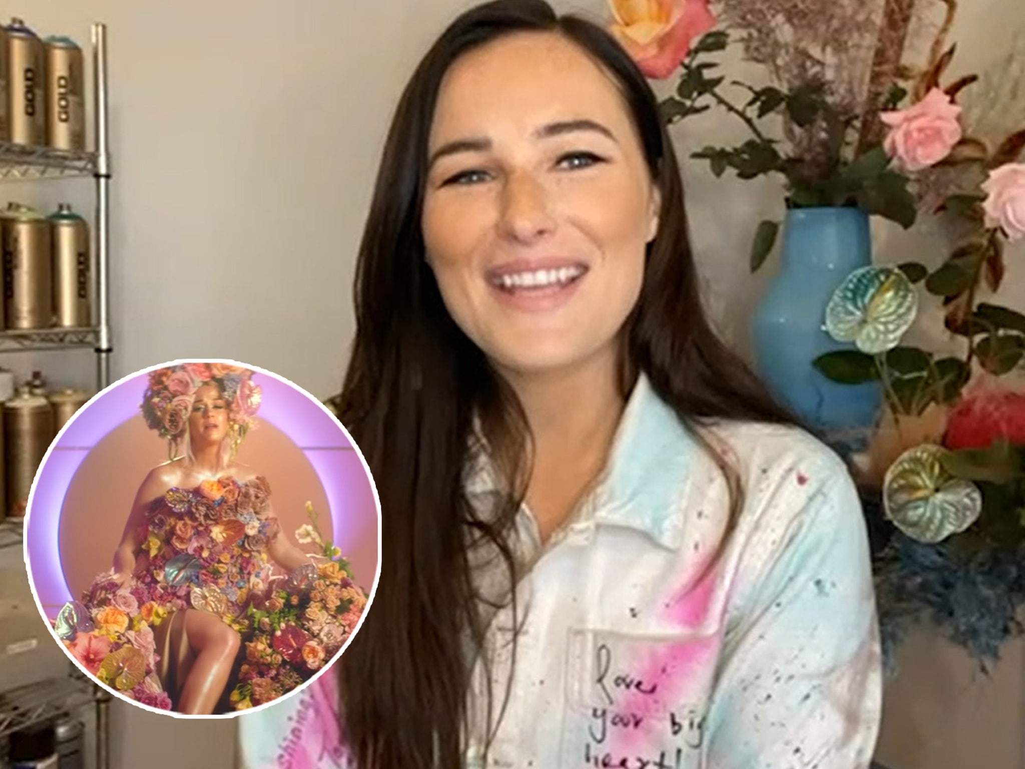 Flwr Pstl S Kristen Alpaugh On Creating Katy Perry S Pregnancy Reveal Gown