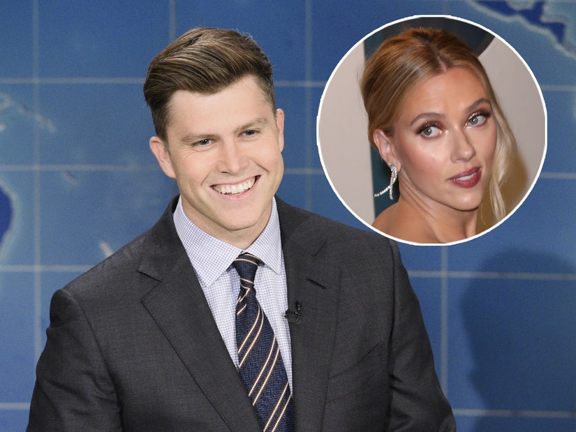 Colin Jost Forced to Roast His Wife, Scarlett Johansson, on 'SNL