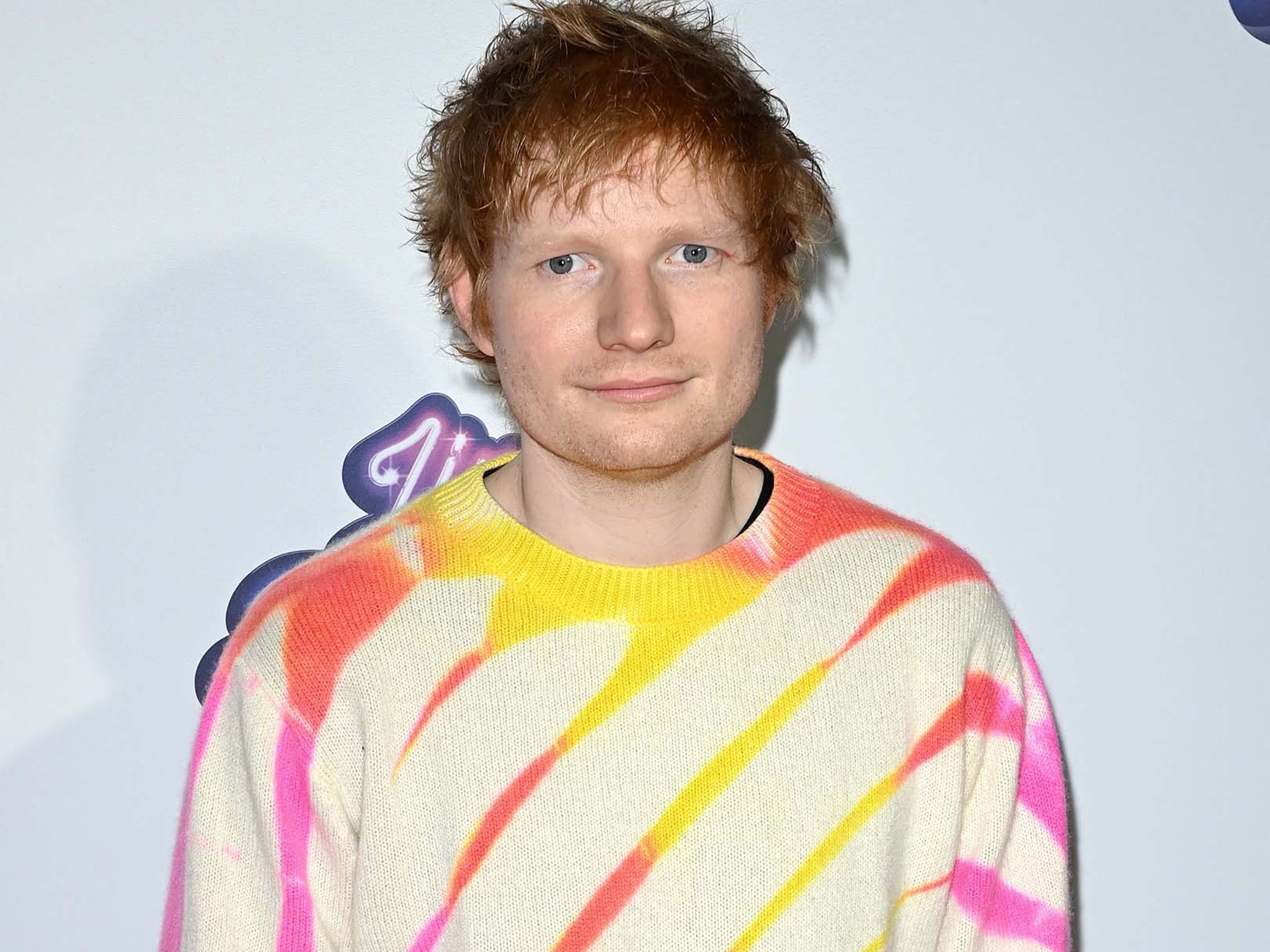 Ed Sheeran dons sparkly Elton John outfit