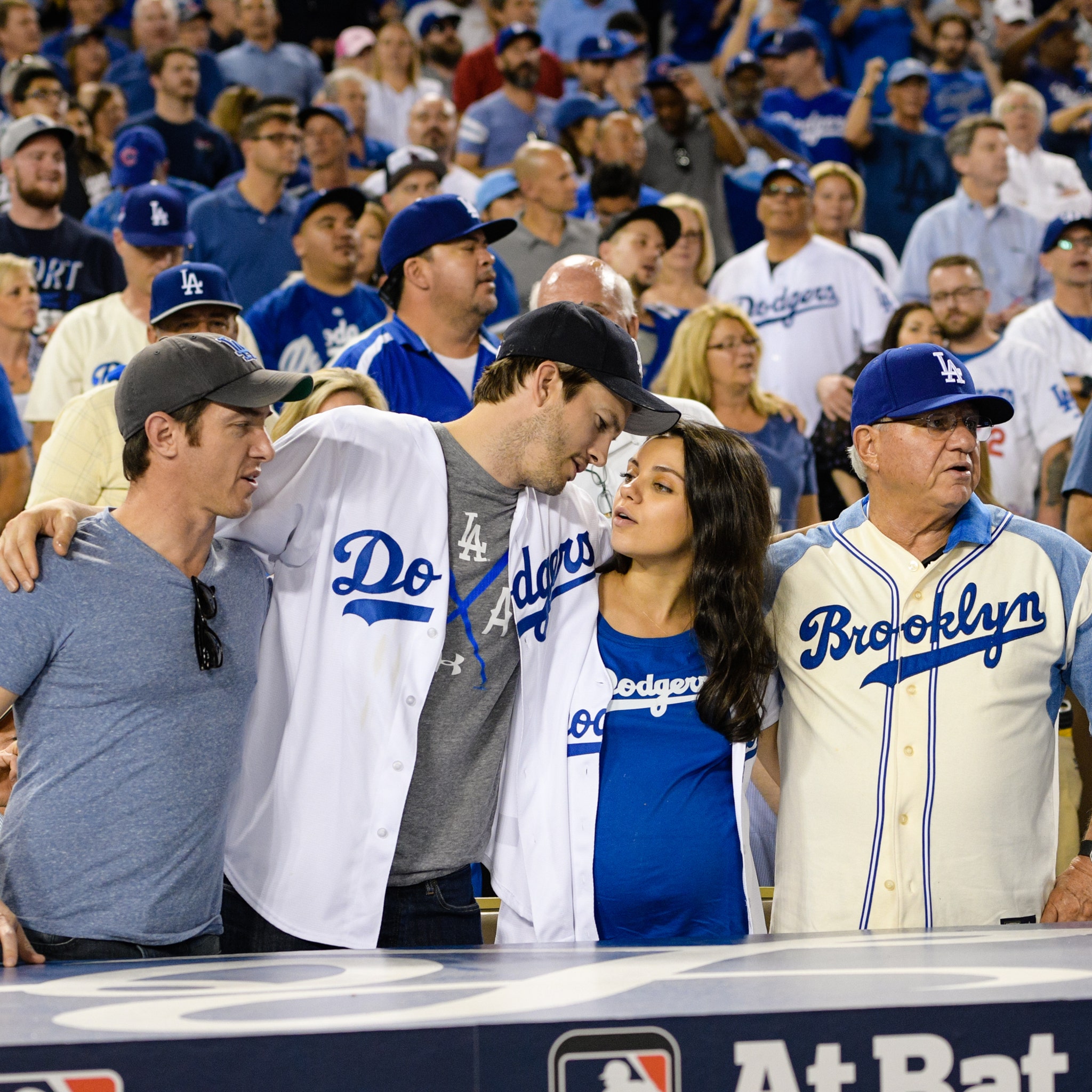 Ashton & Mila's Dodgers Game PDA