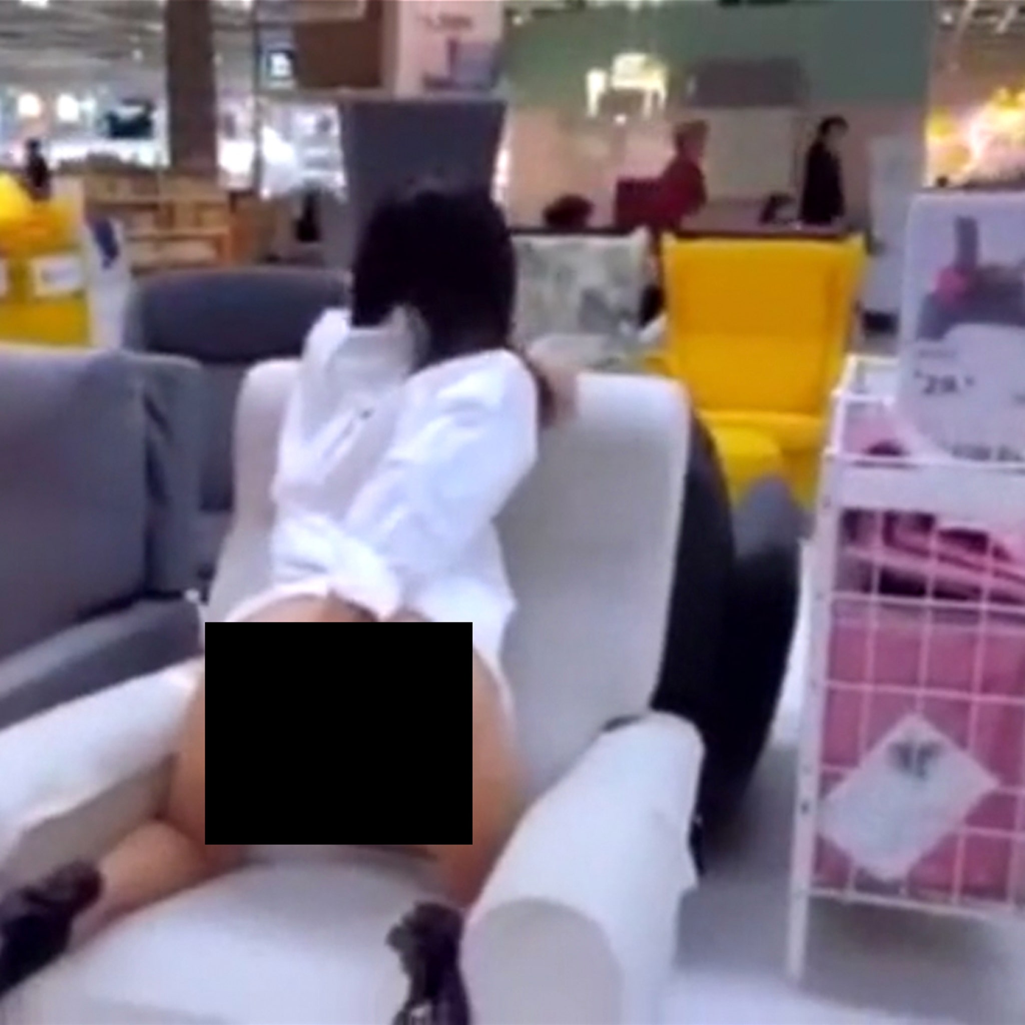 Ikea masturbating woman video