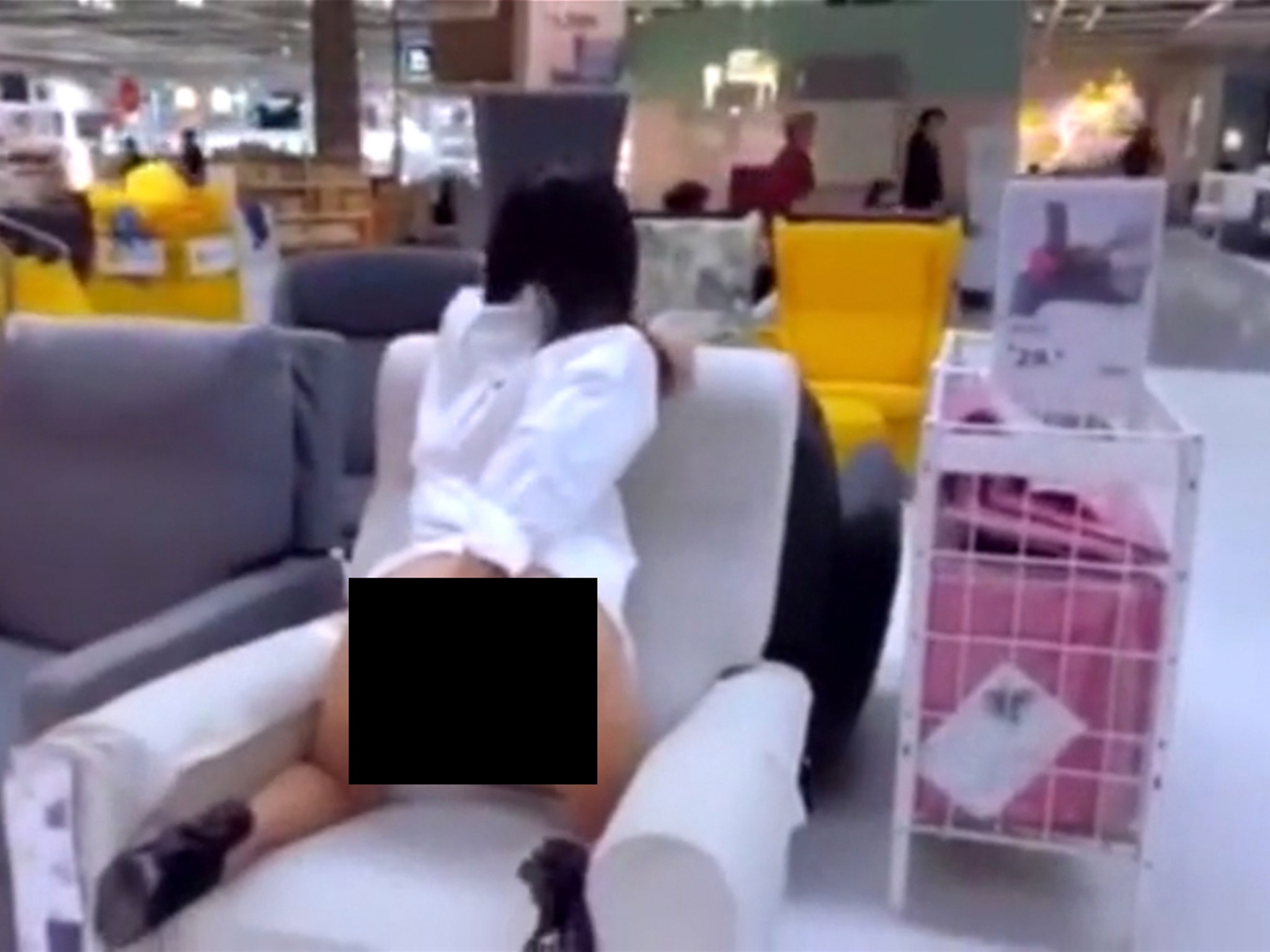 Chinese woman masturbating in ikea full video