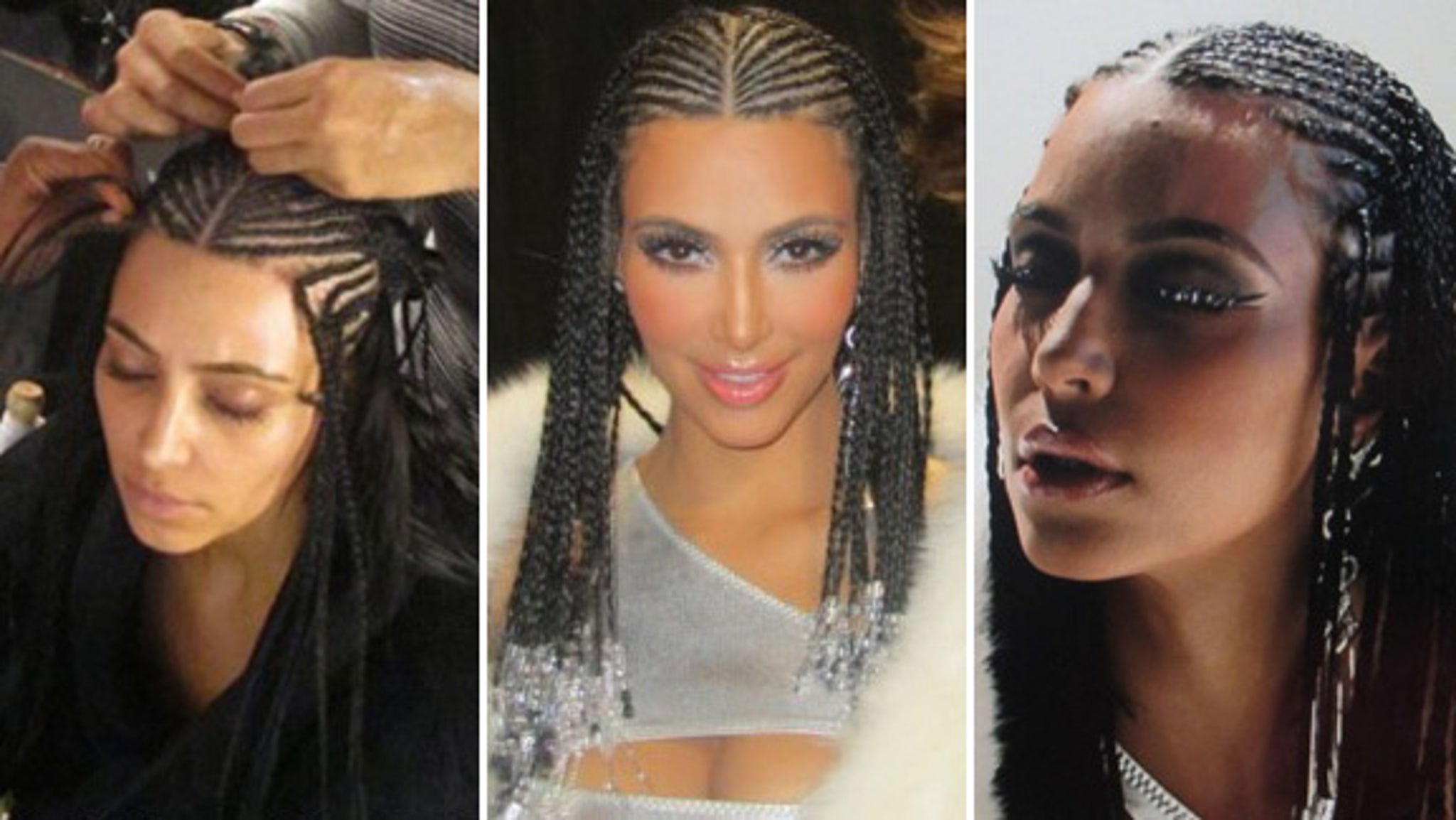First Look Kim Kardashian Rocks Cornrows In New Music Video