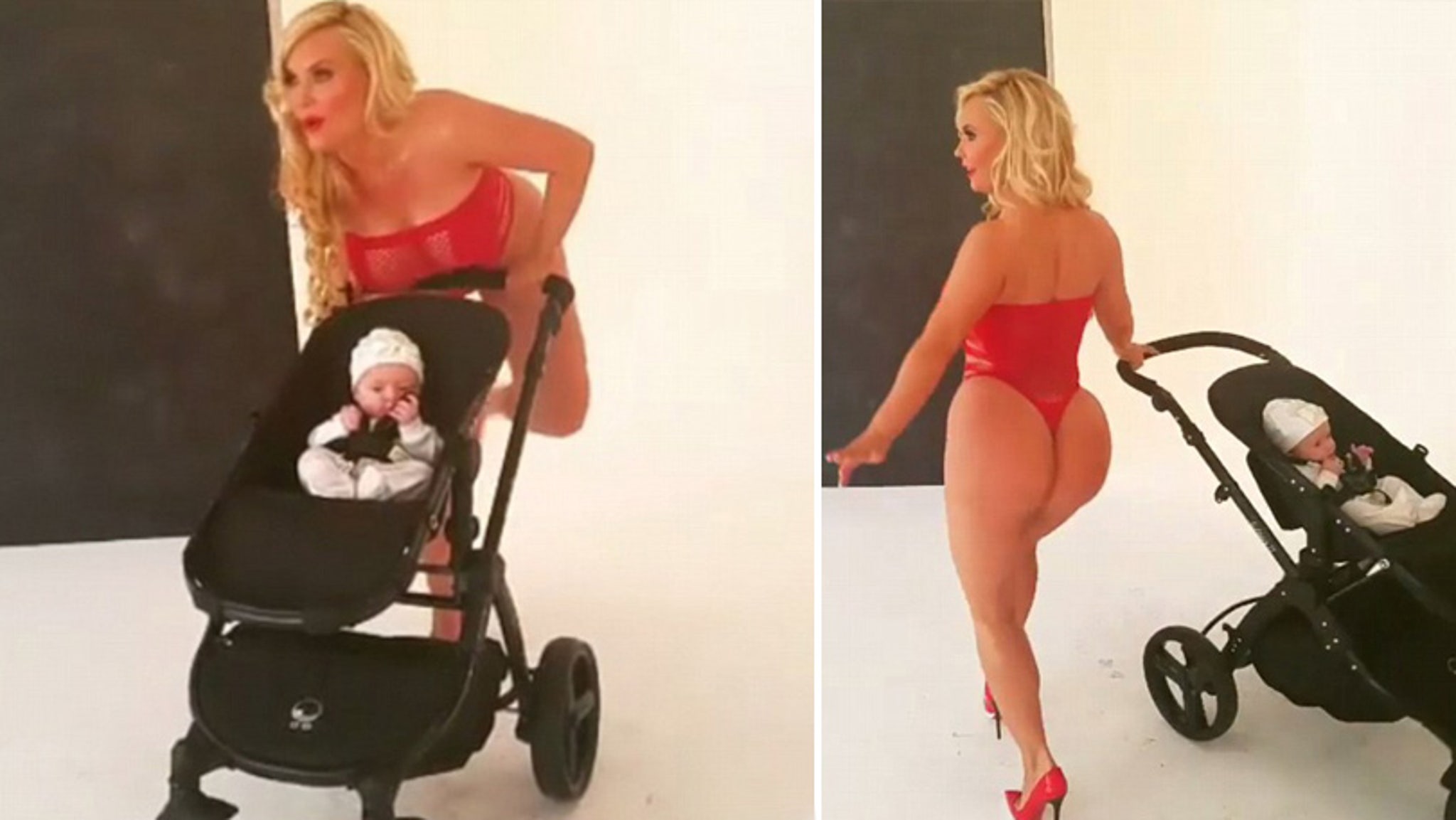 Coco Austin Twerks in a Lace Thong Bodysuit ... 