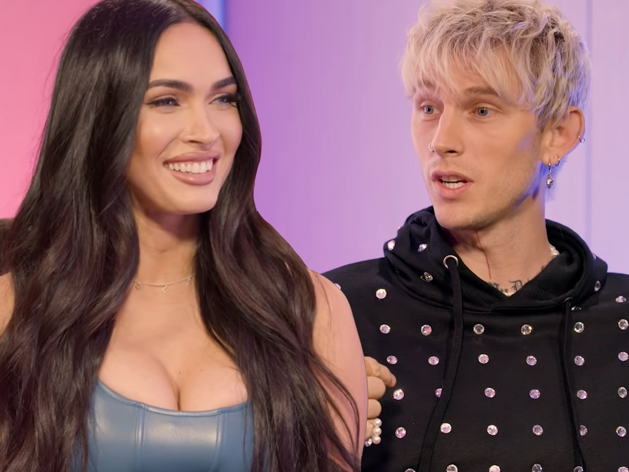 Megan Fox and Machine Gun Kelly Take Couples Quiz -- Talk Tattoos, Their  First Date and More!