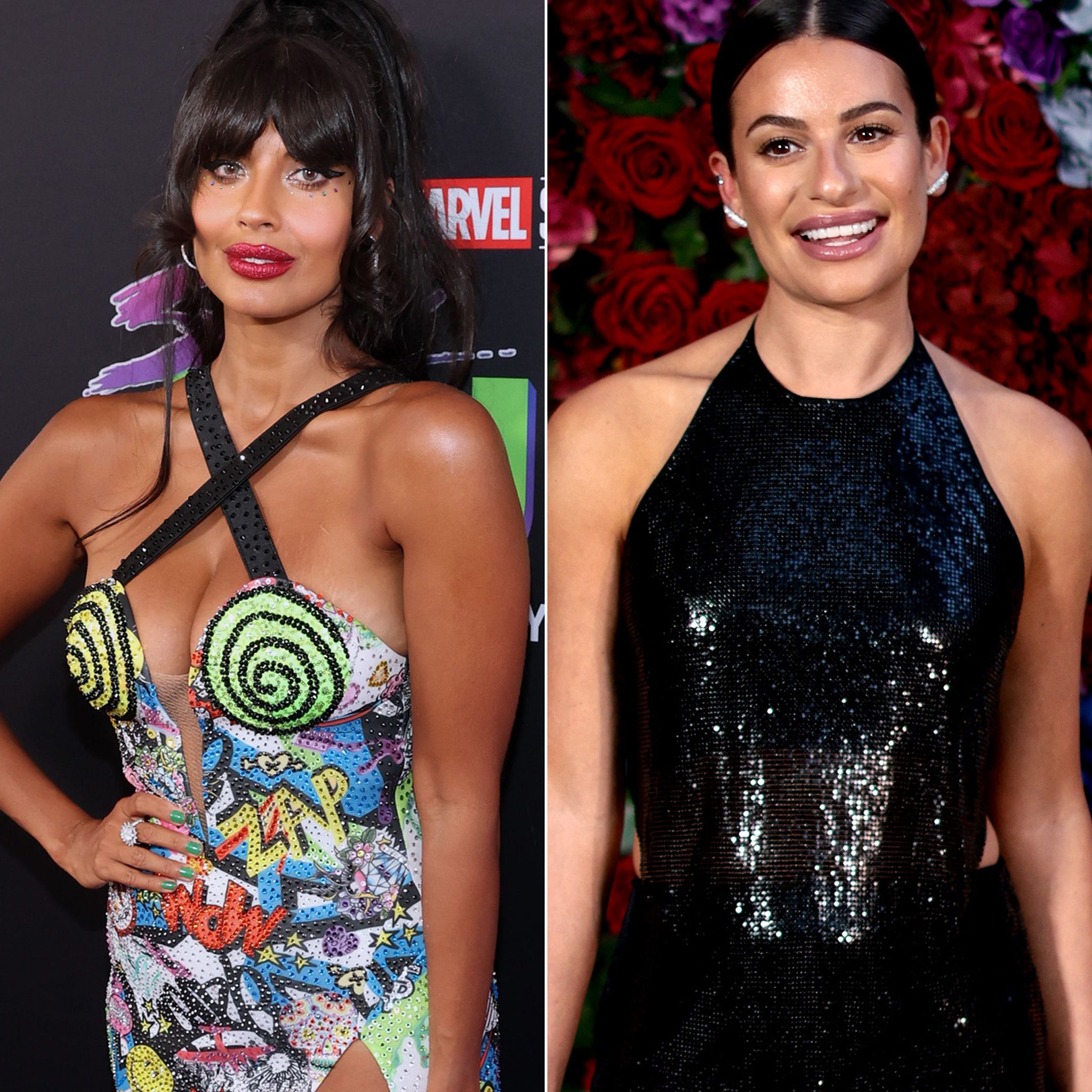 Jameela Jamil Alludes to Lea Michele Illiteracy Rumors Slams