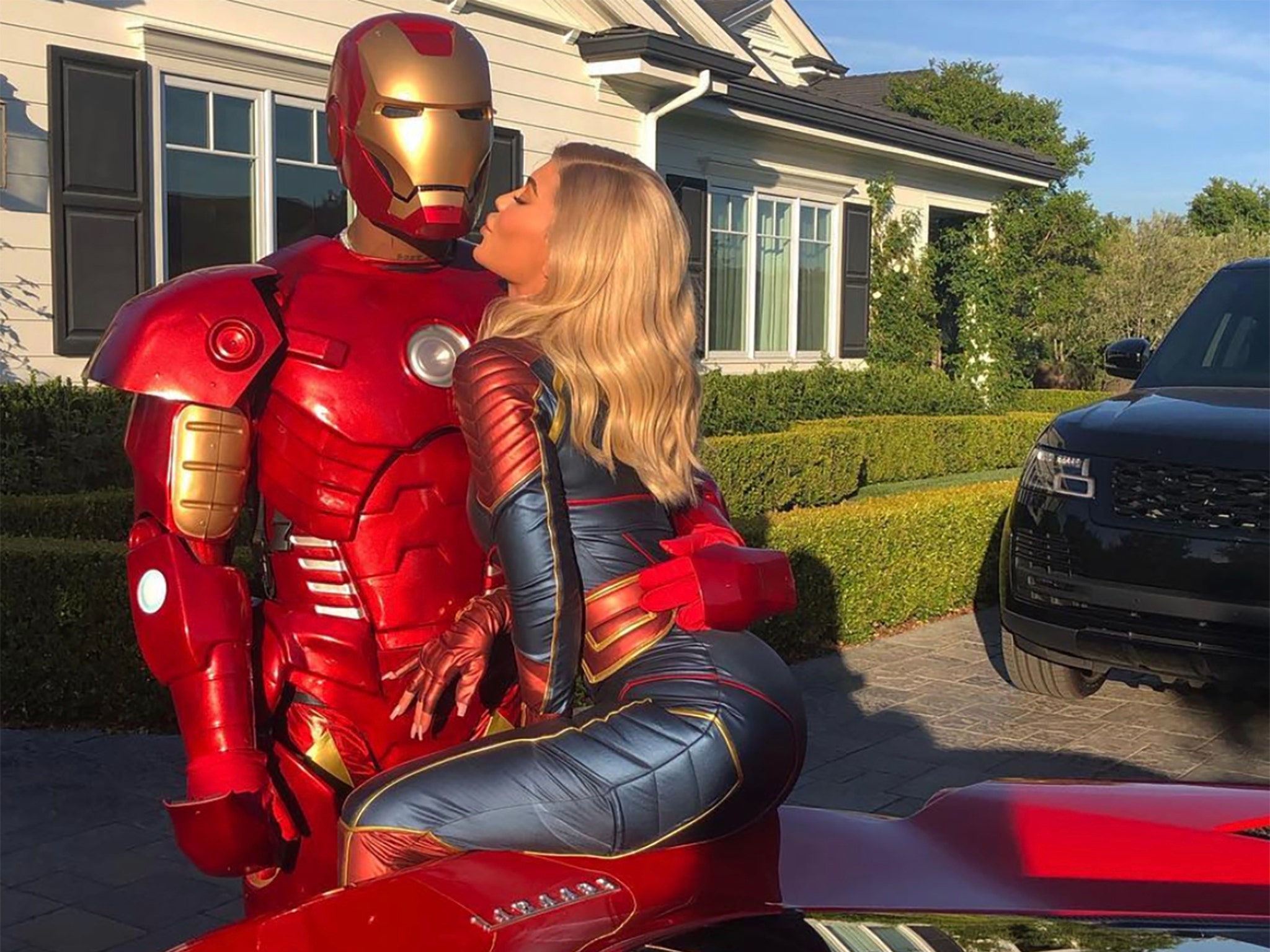 Kylie Jenner and Travis Scott Cosplay for 'Avengers: Endgame' as Captain  Marvel and Iron Man