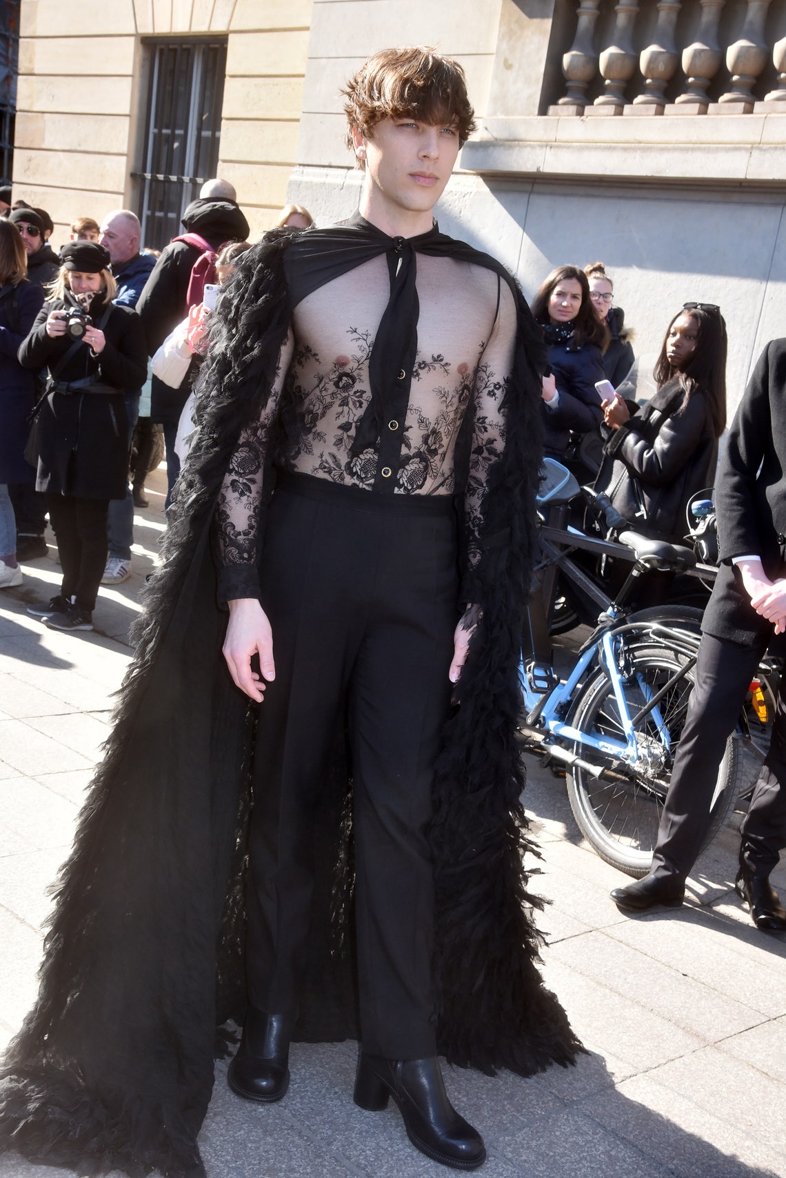 Cody Fern attending the Louis Vuitton Womenswear Fall/Winter 2022/2023 show  as part of Paris Fashion Week in Paris, France on March 07, 2022. Photo by  Aurore Marechal/ABACAPRESS.COM Stock Photo - Alamy