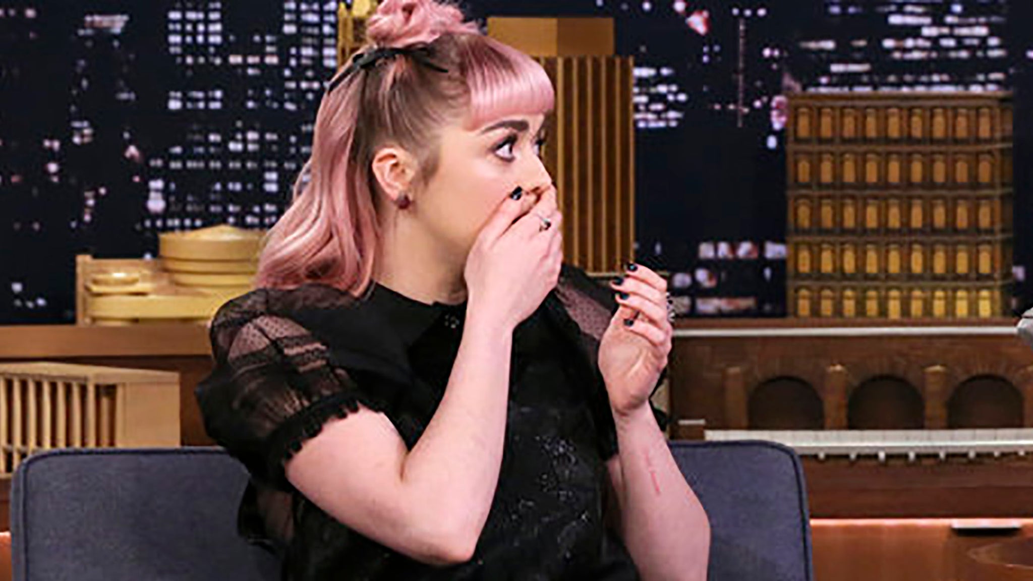 Did Maisie Williams Run Off Tonight Show Set After Letting Slip Major