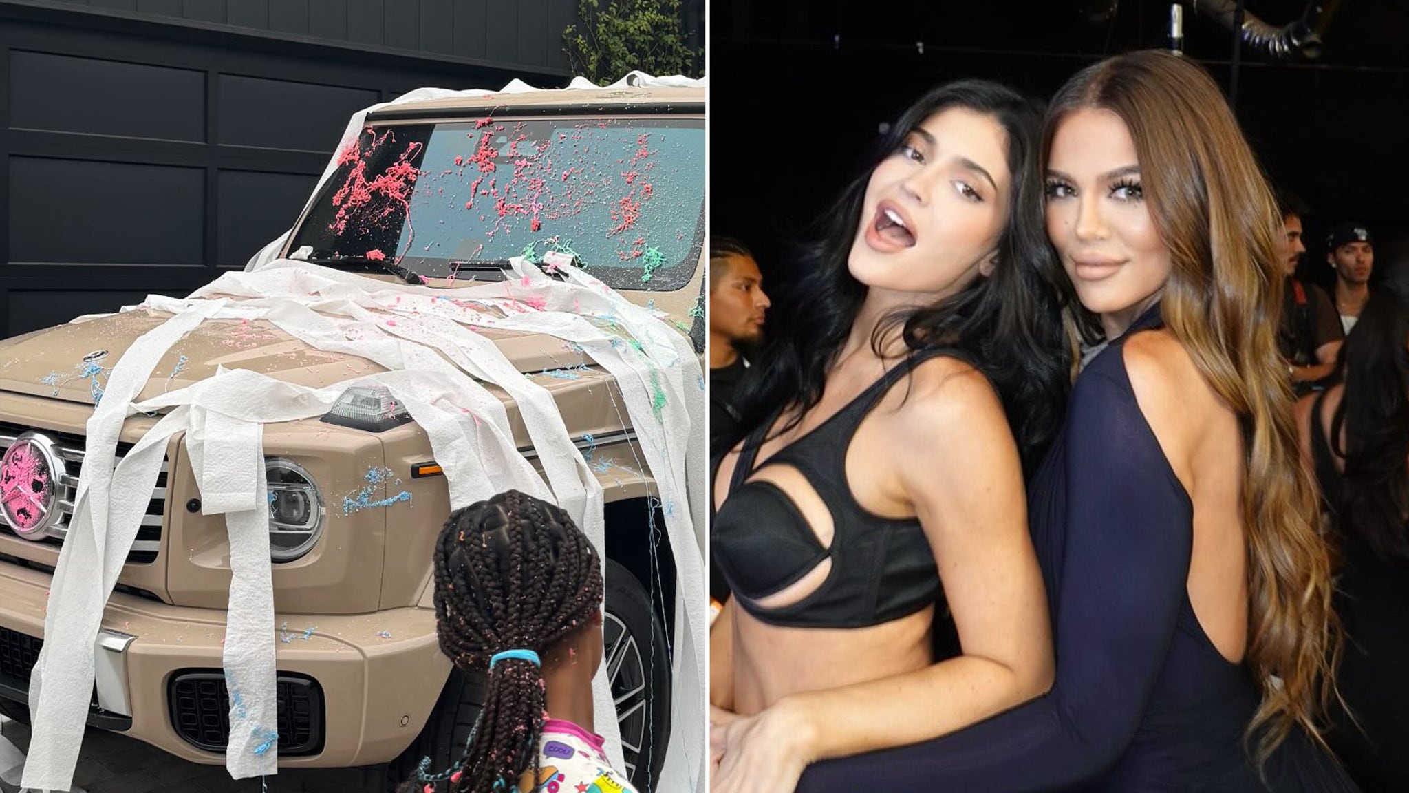 Kylie Jenner Gets Pranked By Sister Khloe with Trashed Car: 'You B---h!'