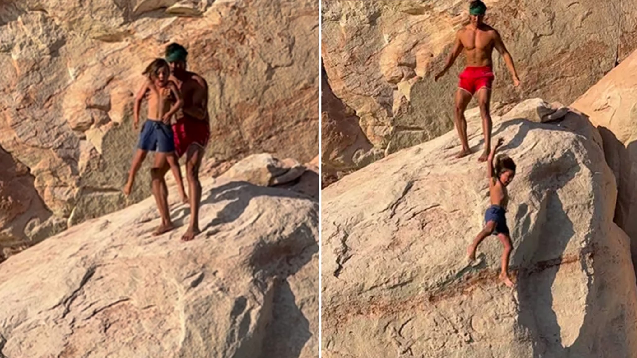 Why Dad Influencer 'Threw' His 7-Year-Old Son Off a Cliff