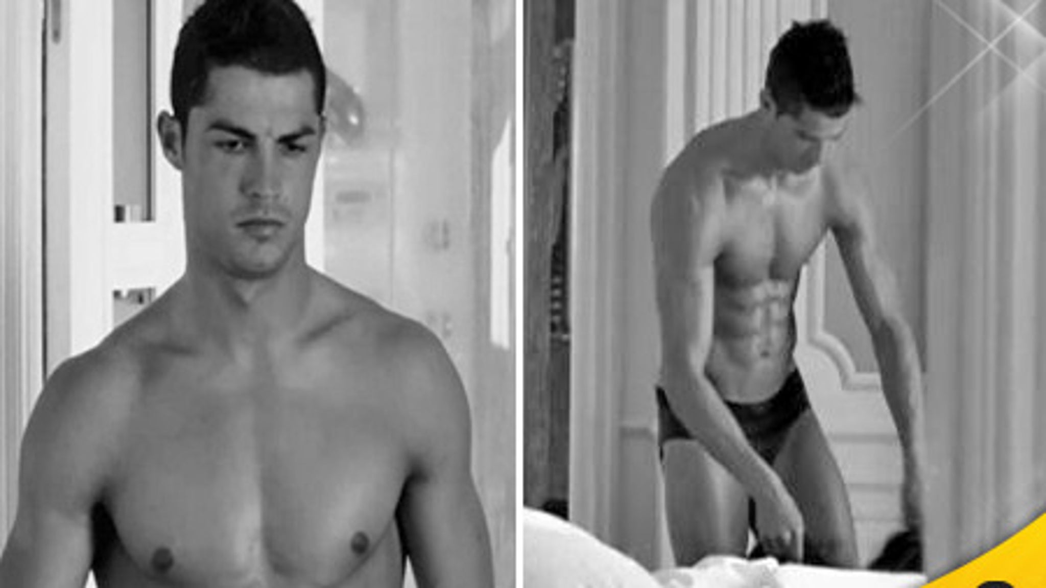So Much Hotness! Cristiano Ronaldo Goes Shirtless for CR7 