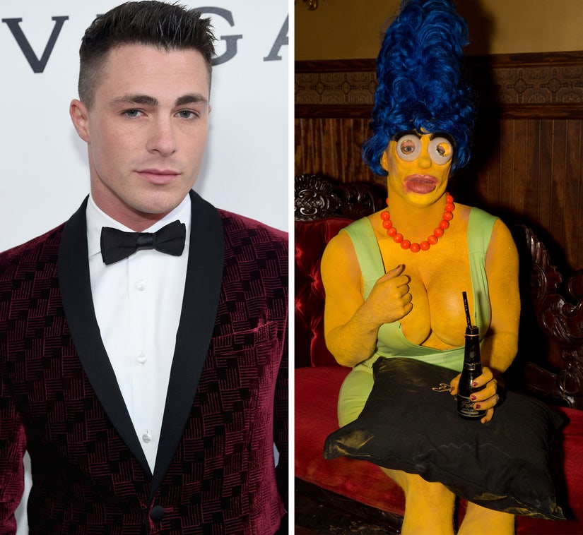 Heres The Story Behind Colton Haynes Sexy Marge Simpson Halloween
