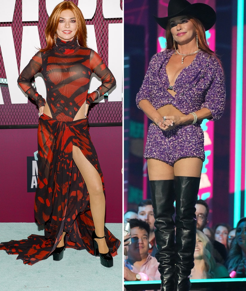Shania Twain Stands By CMT Awards Fashion: 'Life's Too Short to Wear
Boring Clothes!'