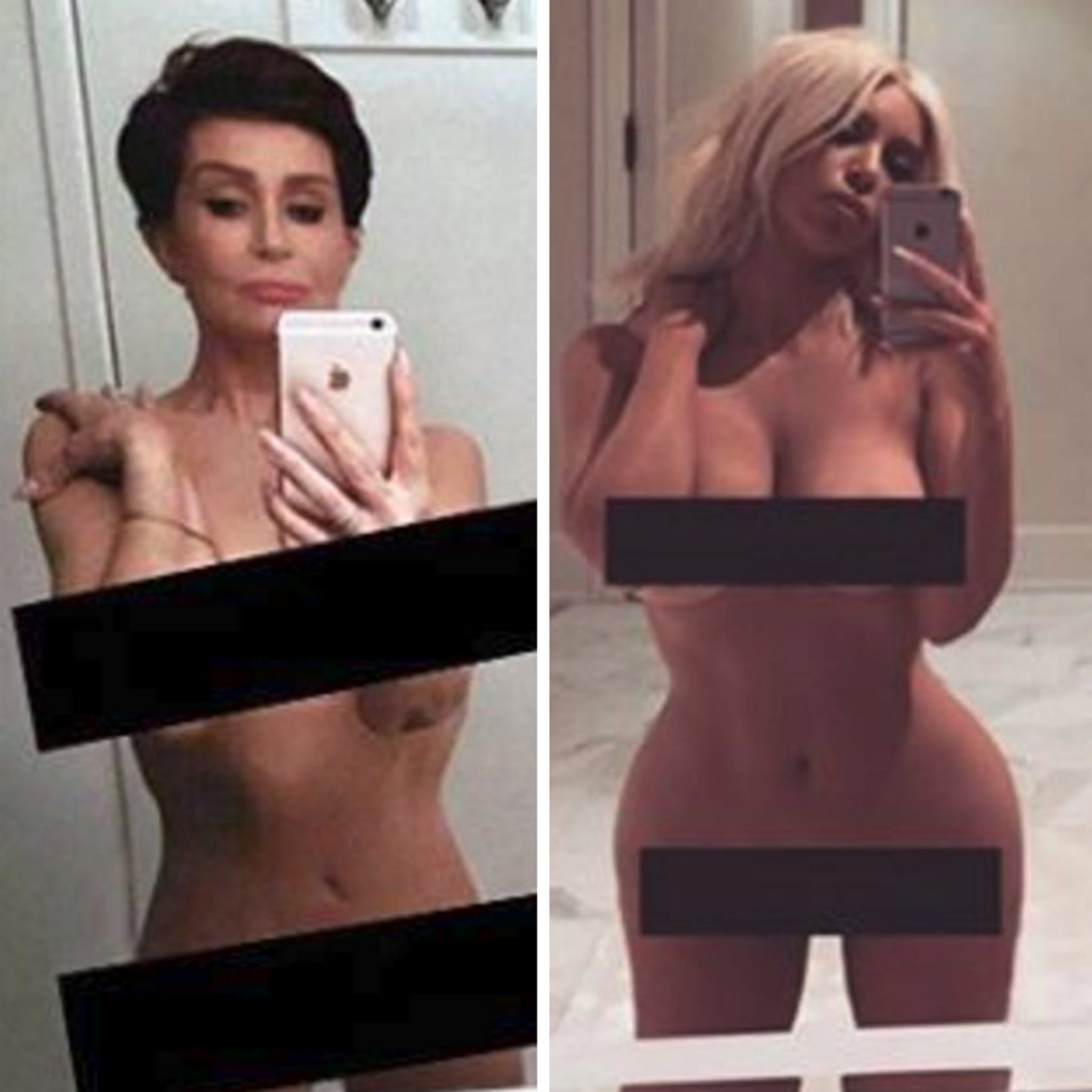 2048px x 2048px - Sharon Osbourne Goes Totally Nude for Kim Kardashian Copycat Pic -- \