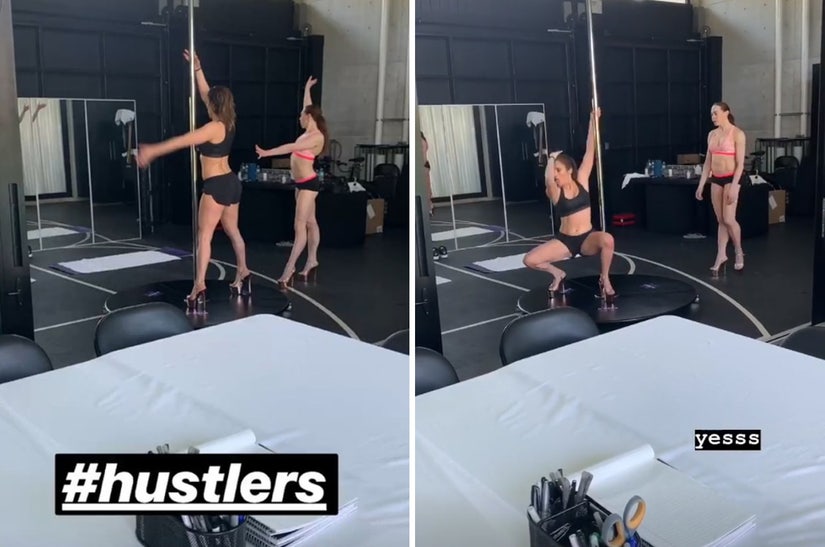 JLo Pole Dances in ARod Video