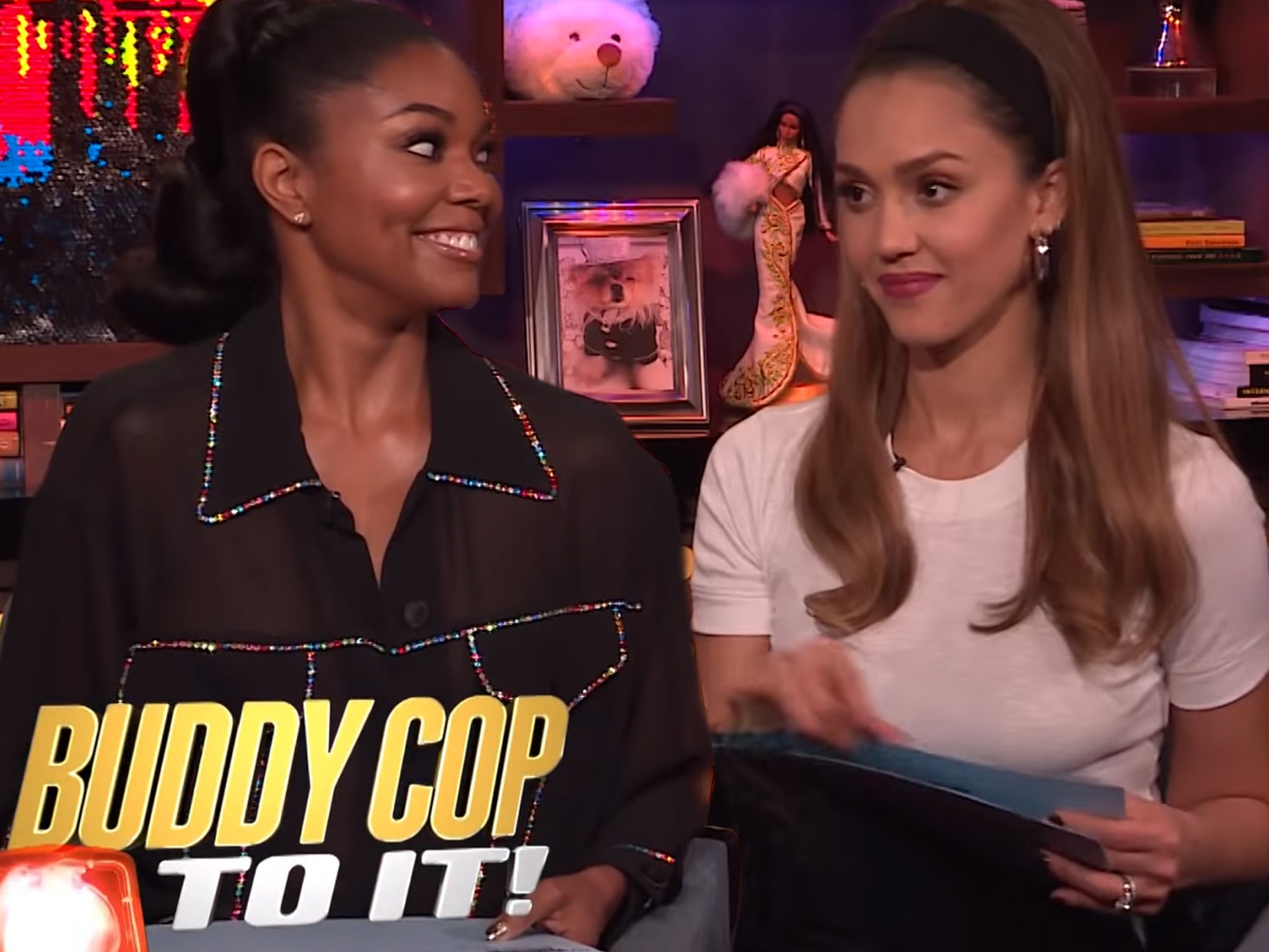 Alba Jessica Marie - Gabrielle Union Reveals Hall Pass, Jessica Alba Spills on Freak Number -  'WWHL'