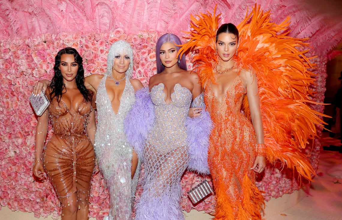 Jennifer Lopez, Kim Kardashian, Kylie Jenner and Kendall Jenner