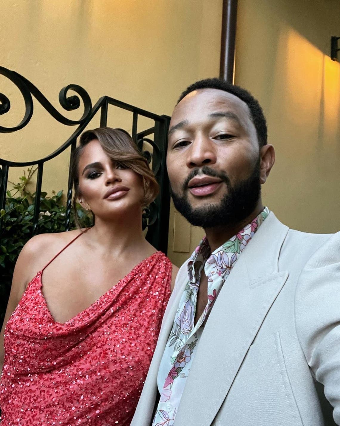 Teigen posts photos from her trip to Italy with daughter Luna and son Miles.