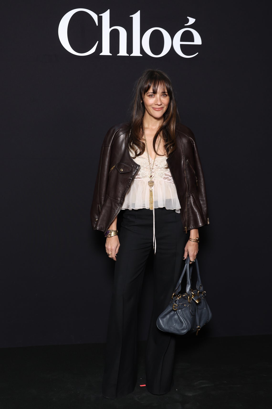 Rashida Jones attends the Chloe Womenswear Fall/Winter 2025-2026 show as part of Paris Fashion Week at on March 6, 2025 in Paris, France