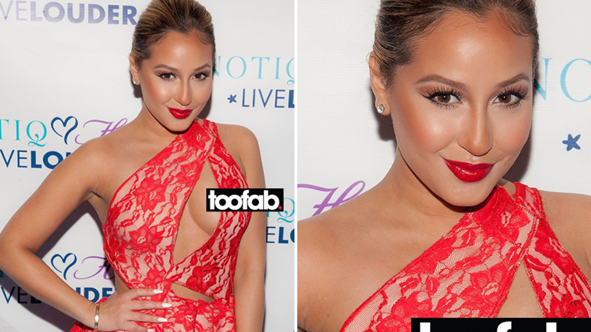 Adrienne bailon dress malfunction