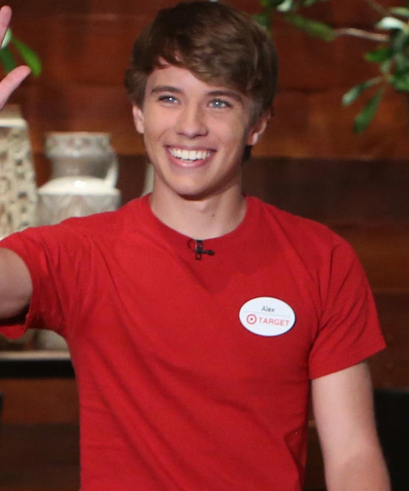 Alex from Target Makes His First TV Appearance on "Ellen" .