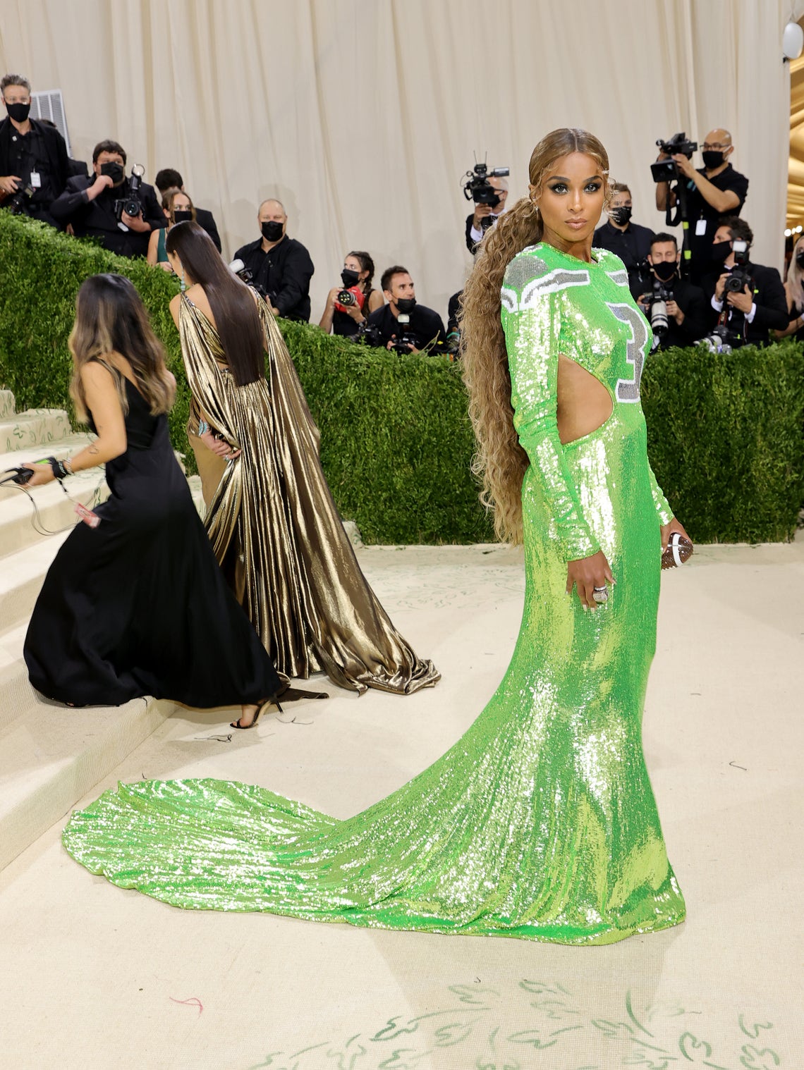 Ciara Wore Russell Wilson's Number and Super Bowl Ring to the Met Gala