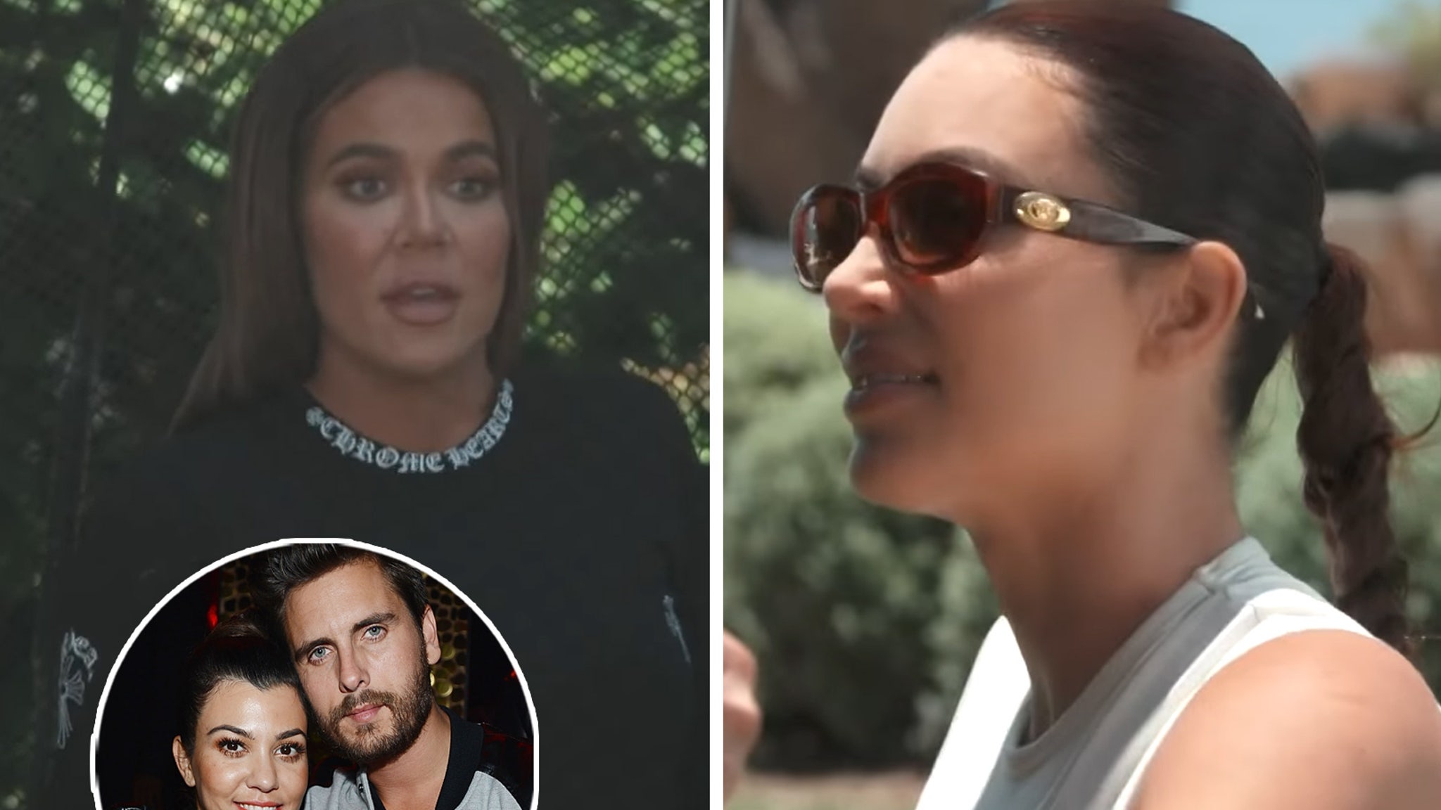 Kardashians wonder if Kourtney and Scott are together again after Kim sees them sleeping ‘together’ on the couch