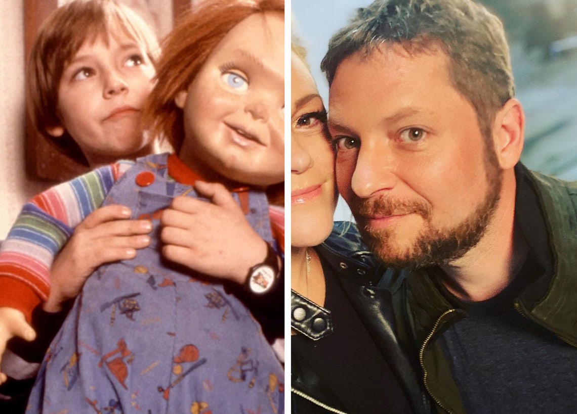 Alex Vincent in "Child's Play" in 1988 ... and now.