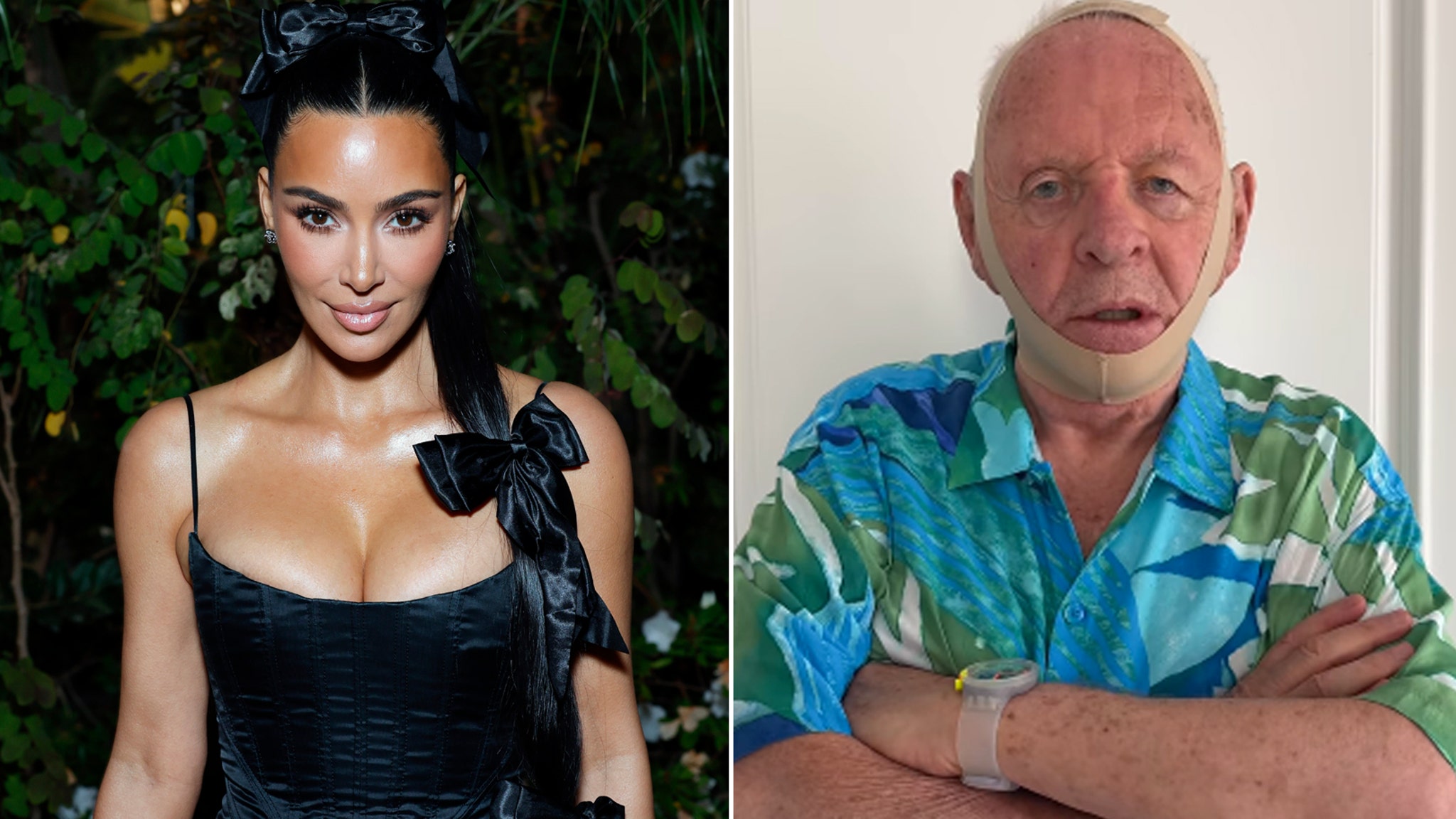 Kim Kardashian Reacts to Anthony Hopkins Comparing SKIMS Face Wrap to Hannibal Lecter