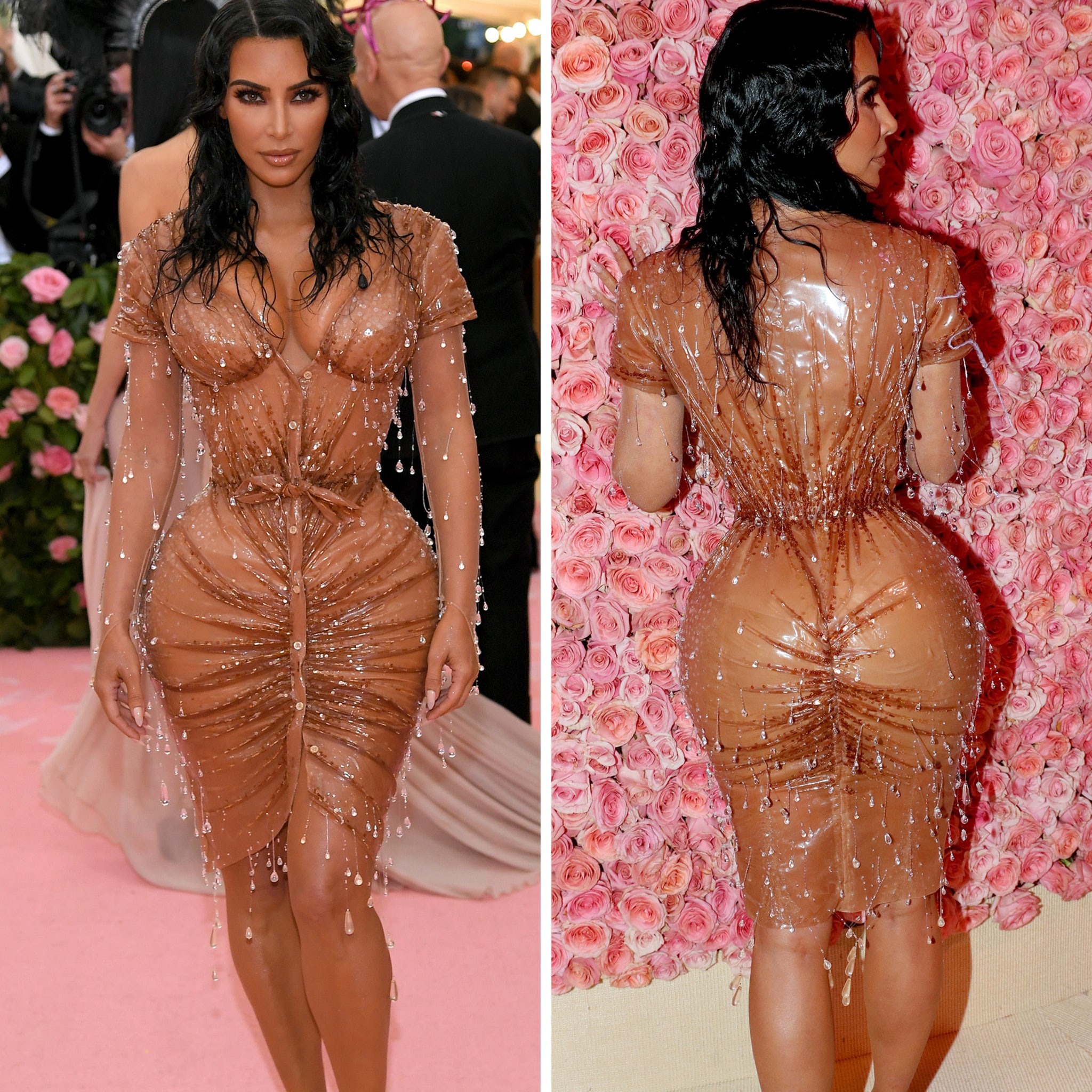 Kim Kardashian Tape Dress