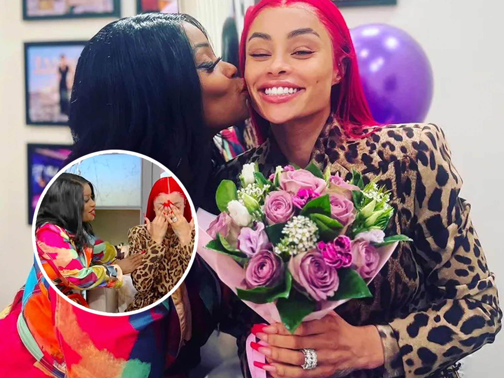 Blac Chyna Tearfully Reunites With Tokyo Toni While Celebrating One Year Of  Sobriety