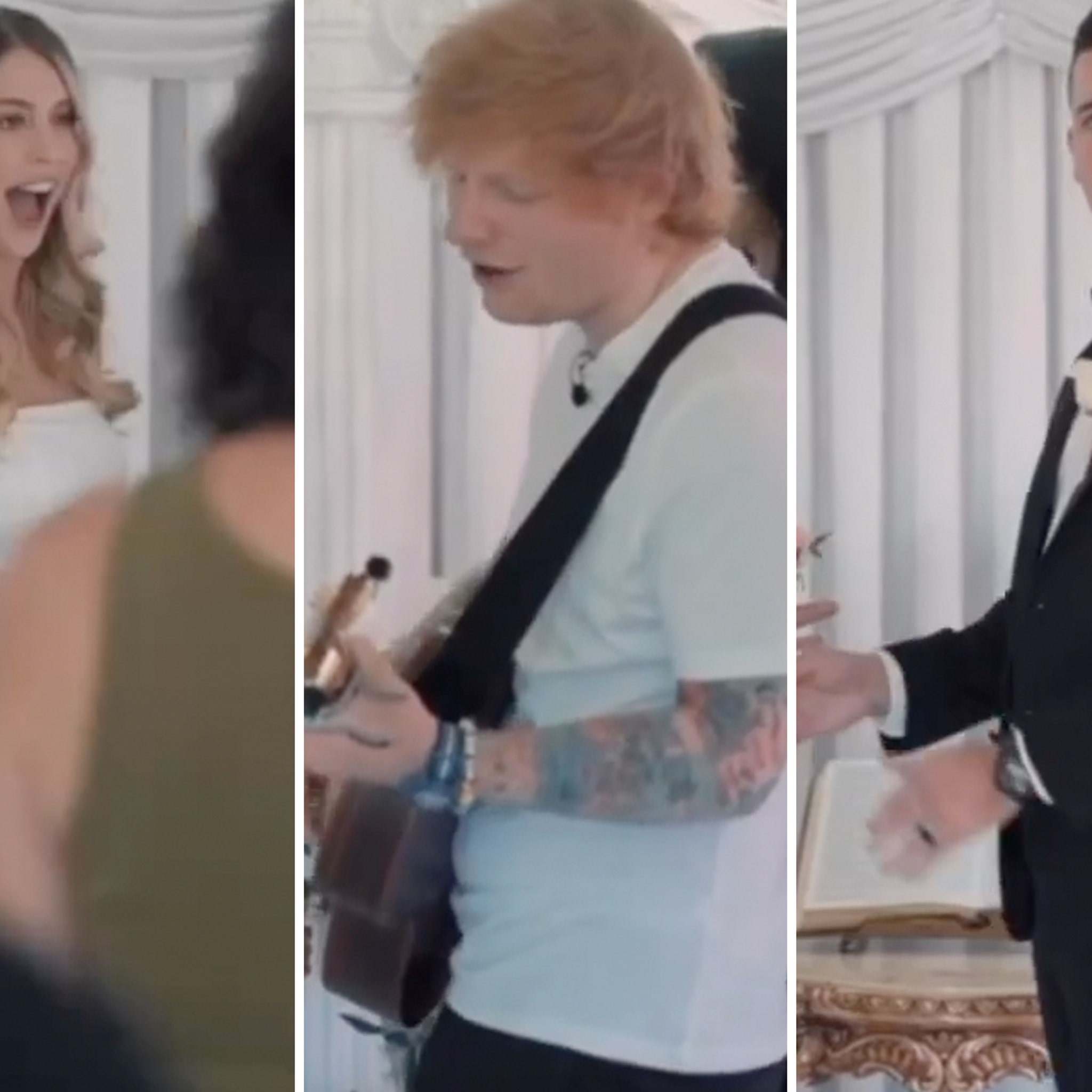 Ed Sheeran Crashes a Vegas Wedding and Performs for the Couple