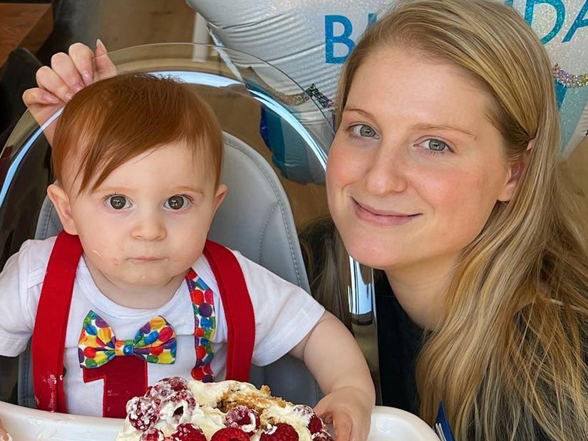 Meghan Trainor's Son Riley Surprises His Mama at Work & Is the Chillest  Toddler Ever